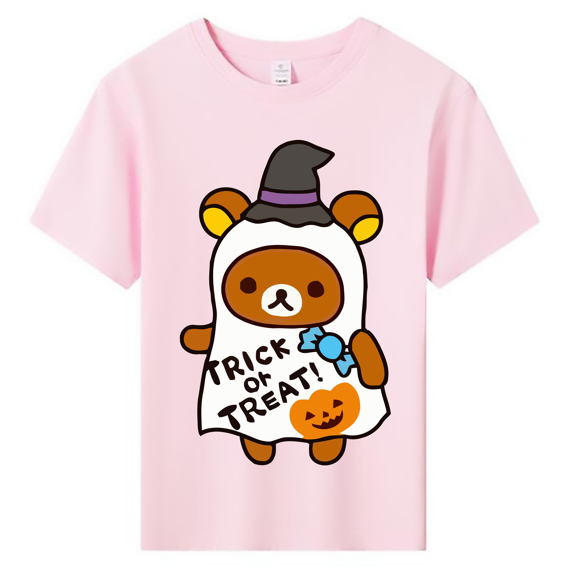 （画像用） リラックマ リラックマ キイロイトリ Rilakkuma Korilakkuma Kiiroitori 綿100％キッズTシャツ（フロントプリント）