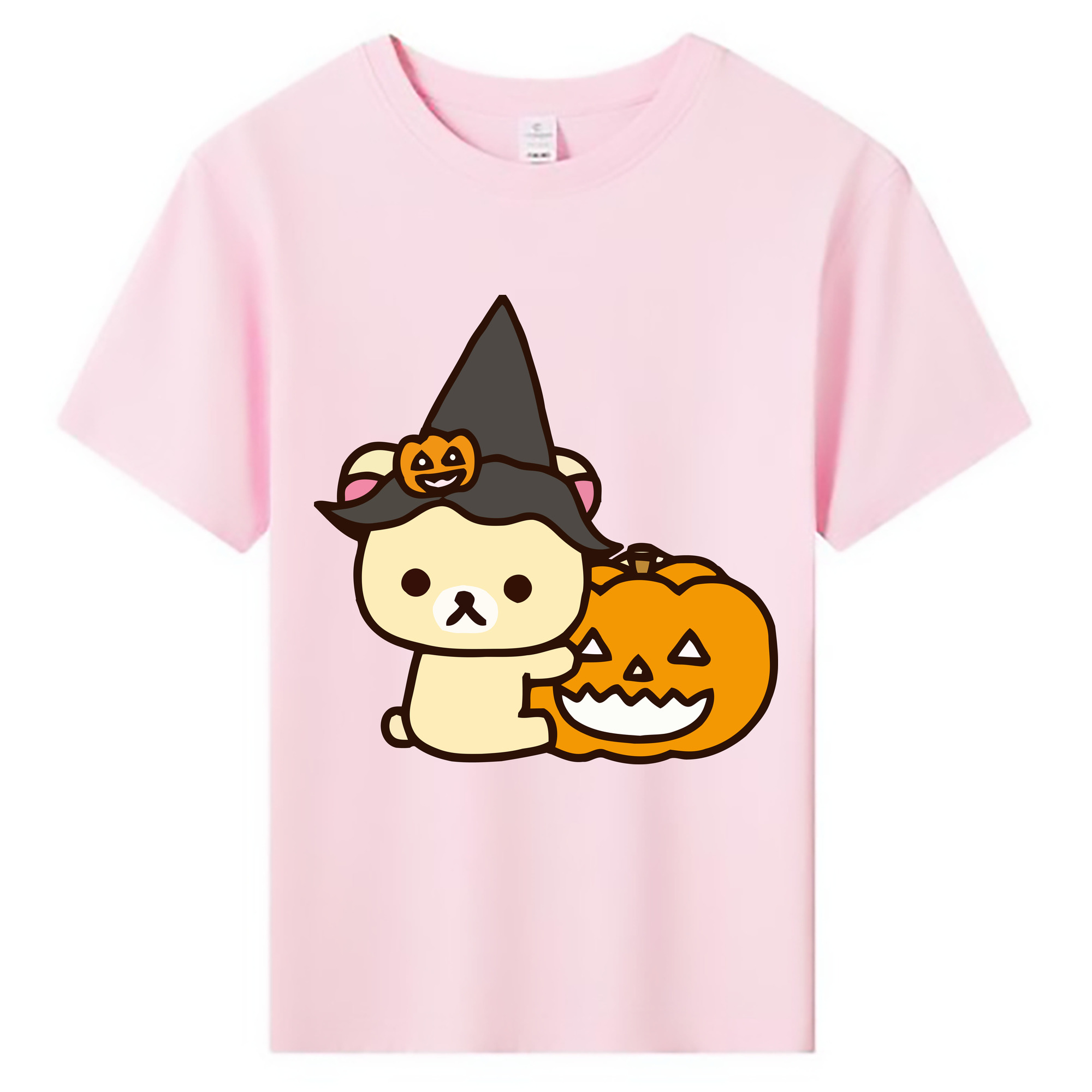（画像用） リラックマ リラックマ キイロイトリ Rilakkuma Korilakkuma Kiiroitori 綿100％キッズTシャツ（フロントプリント）