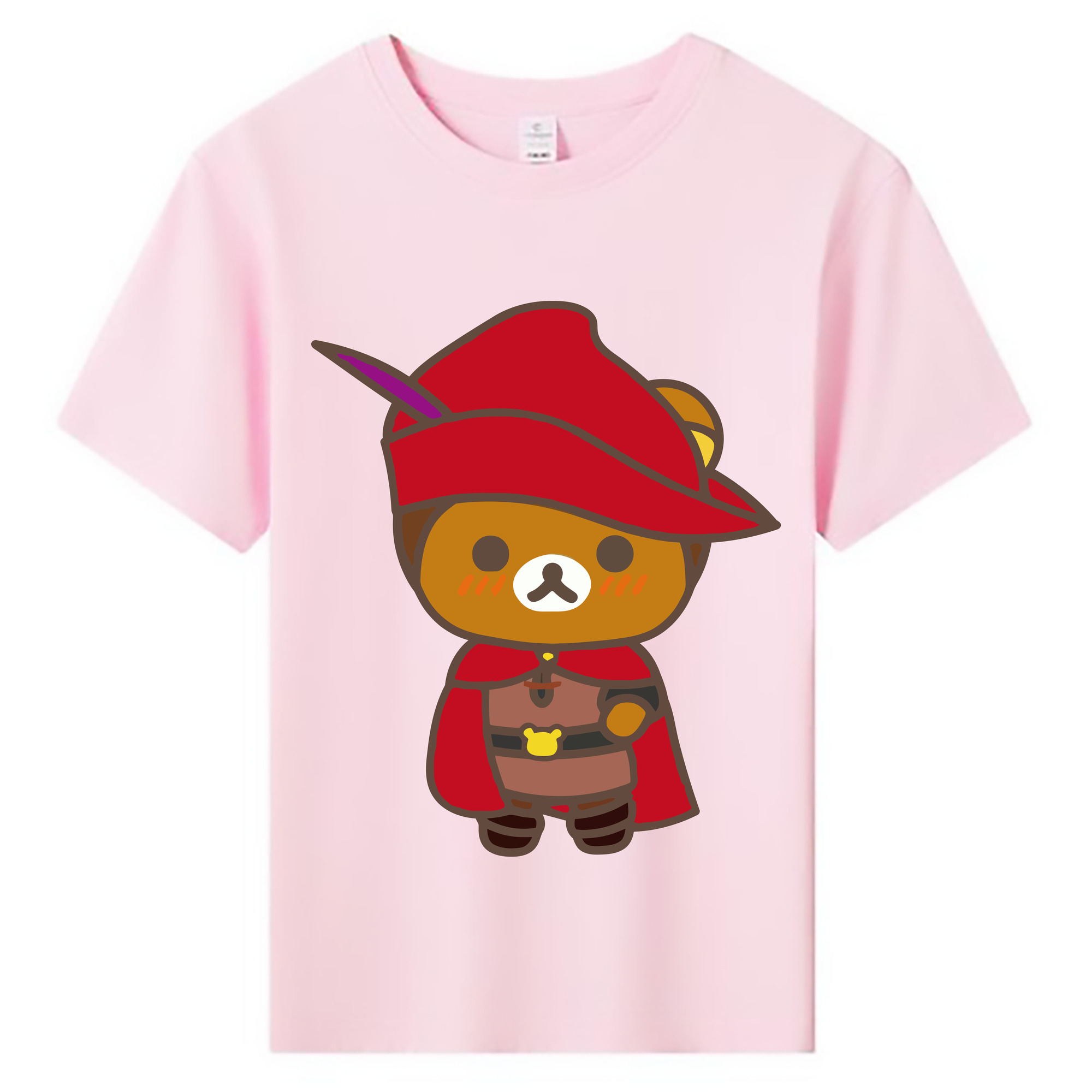 （画像用） リラックマ リラックマ キイロイトリ Rilakkuma Korilakkuma Kiiroitori 綿100％キッズTシャツ（フロントプリント）