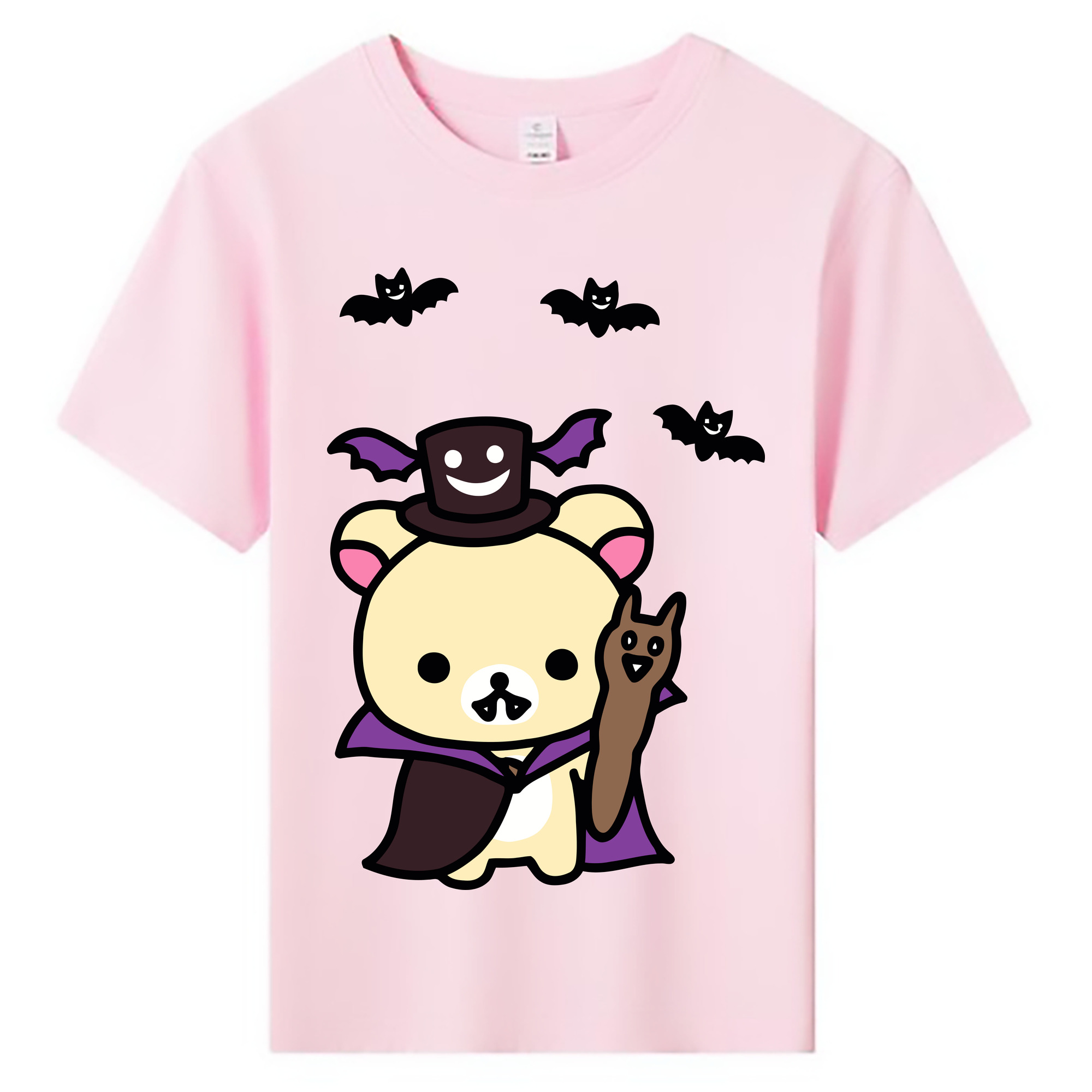 （画像用） リラックマ リラックマ キイロイトリ Rilakkuma Korilakkuma Kiiroitori 綿100％キッズTシャツ（フロントプリント）