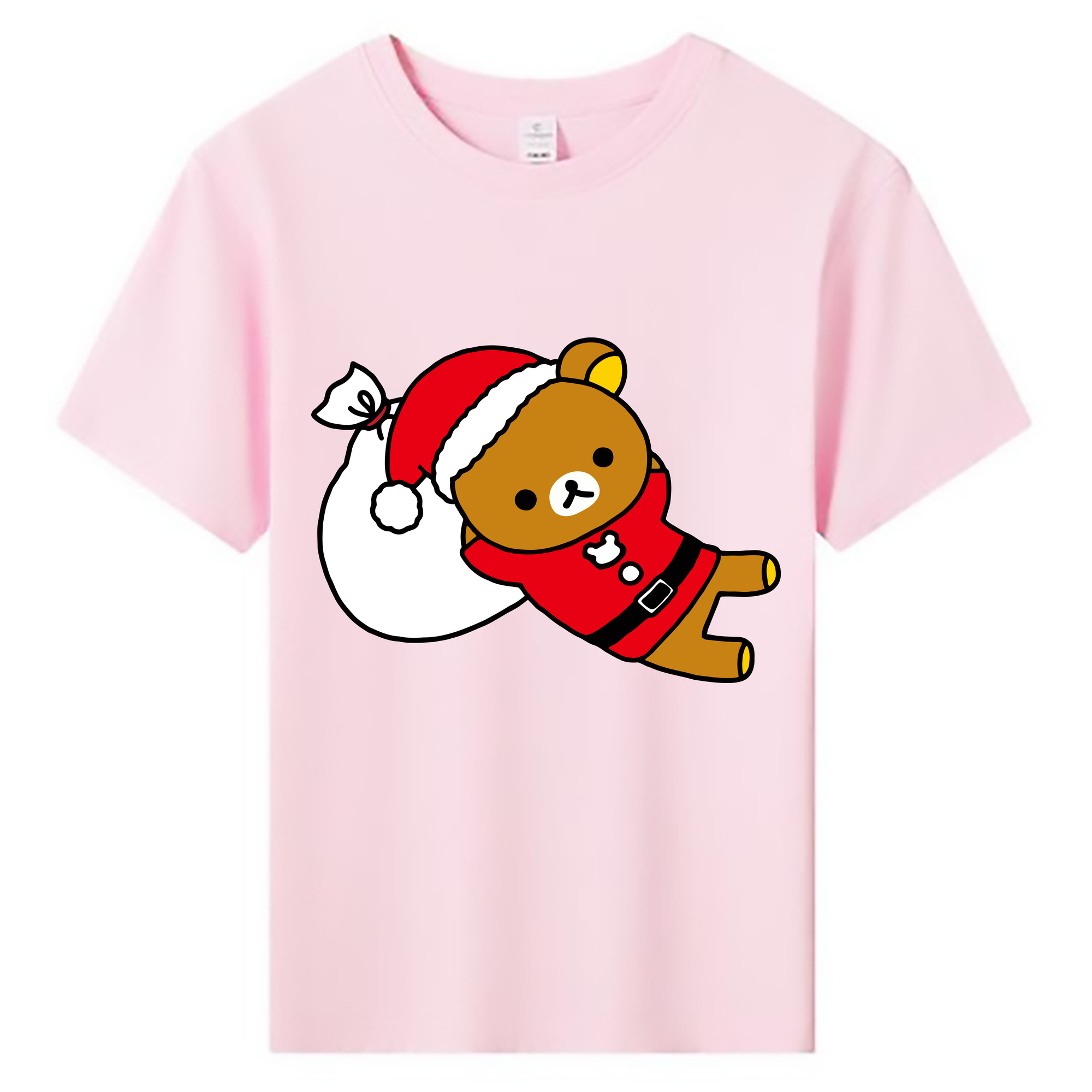 （画像用） リラックマ リラックマ キイロイトリ Rilakkuma Korilakkuma Kiiroitori 綿100％キッズTシャツ（フロントプリント）