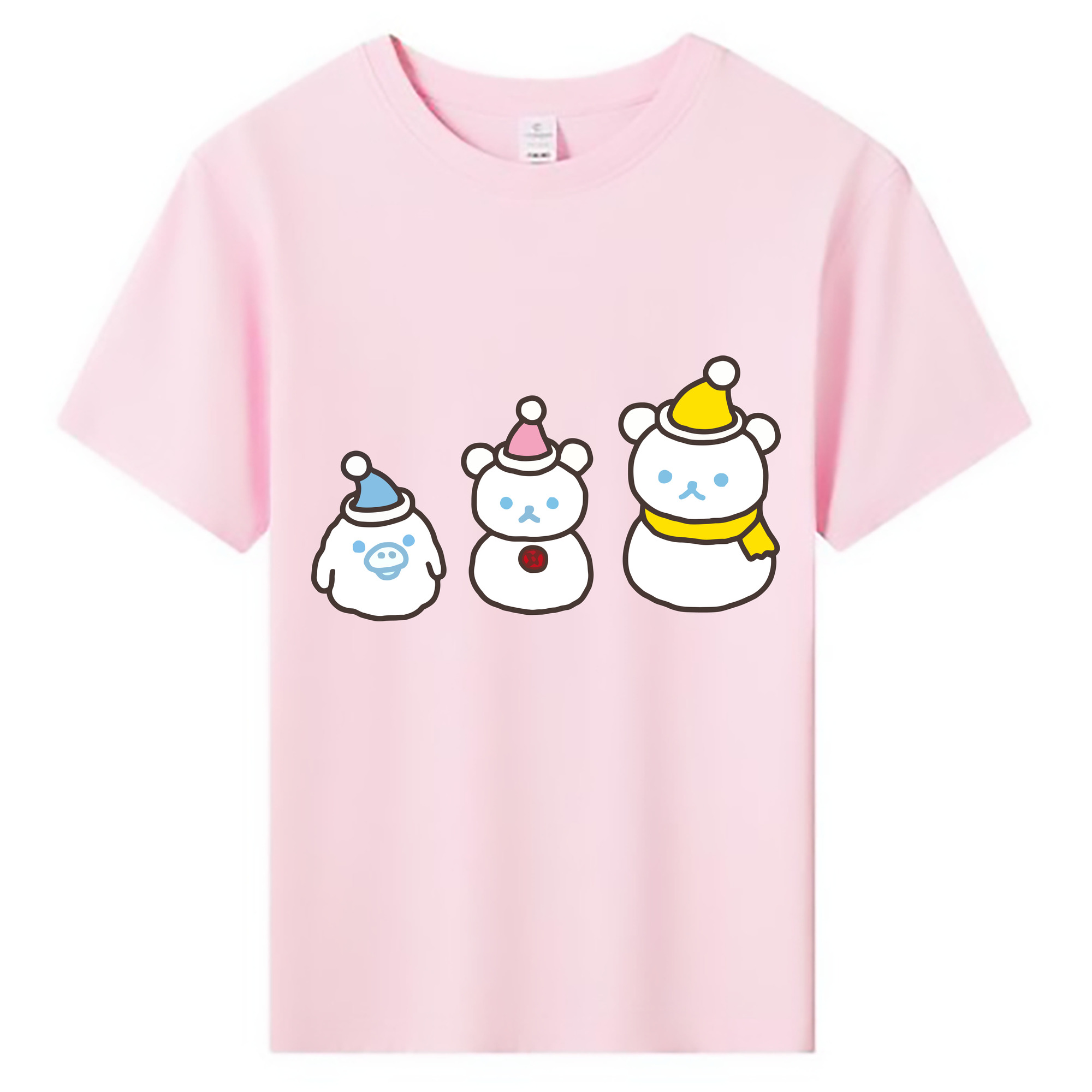 （画像用） リラックマ リラックマ キイロイトリ Rilakkuma Korilakkuma Kiiroitori 綿100％キッズTシャツ（フロントプリント）