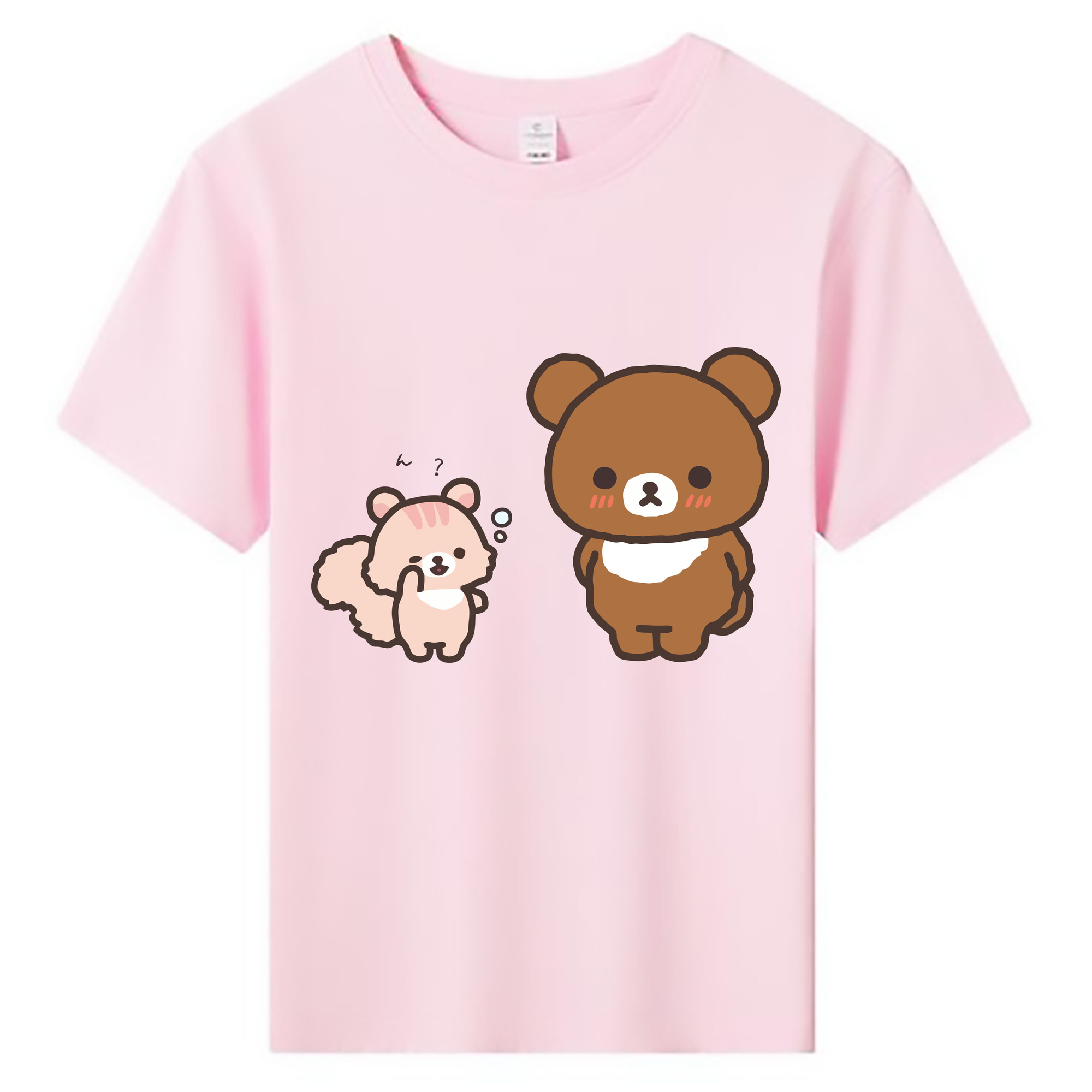 （画像用） リラックマ リラックマ キイロイトリ Rilakkuma Korilakkuma Kiiroitori 綿100％キッズTシャツ（フロントプリント）