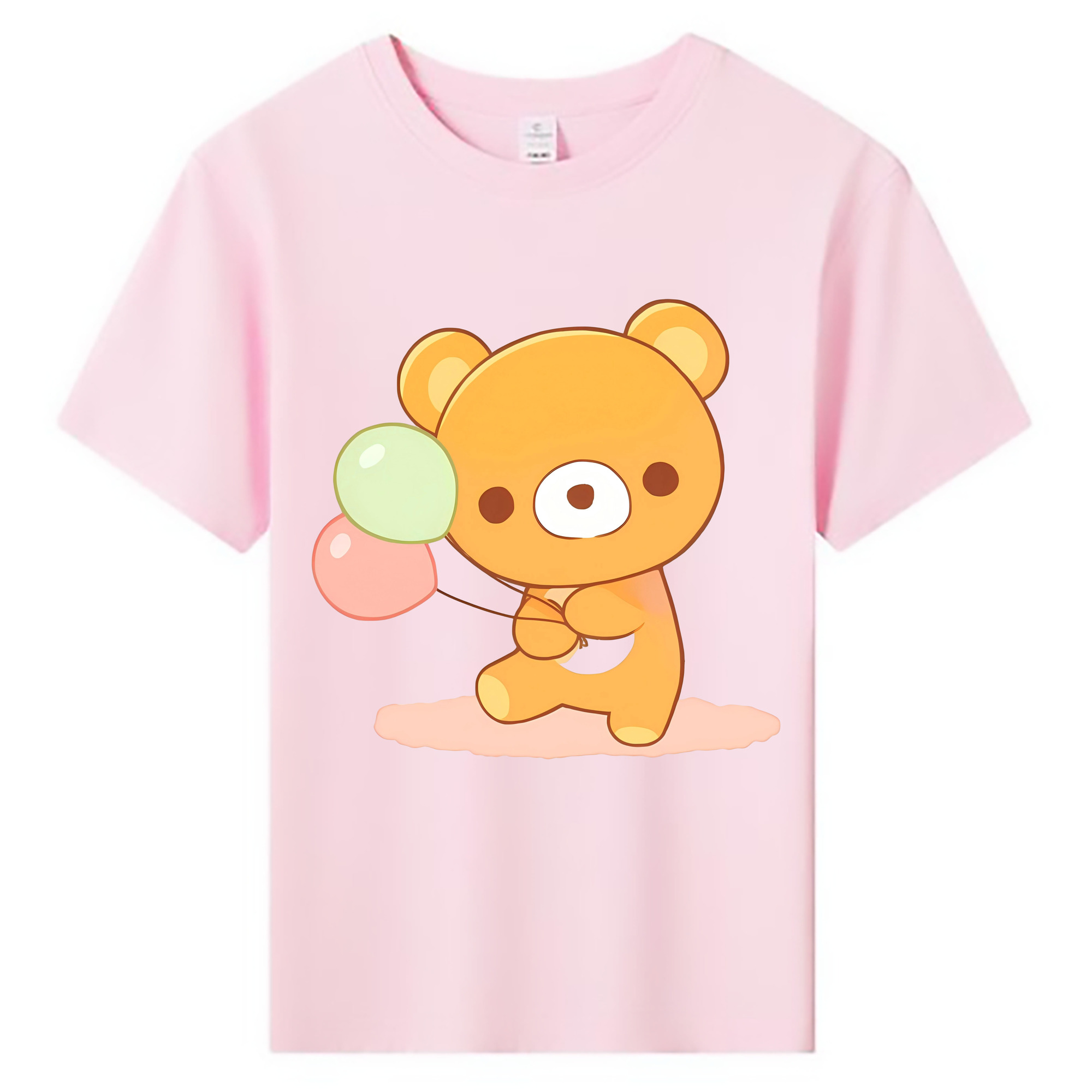 （画像用） リラックマ リラックマ キイロイトリ Rilakkuma Korilakkuma Kiiroitori 綿100％キッズTシャツ（フロントプリント）