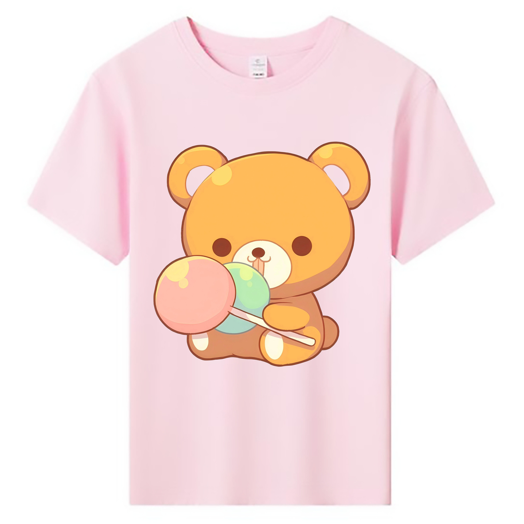 （画像用） リラックマ リラックマ キイロイトリ Rilakkuma Korilakkuma Kiiroitori 綿100％キッズTシャツ（フロントプリント）