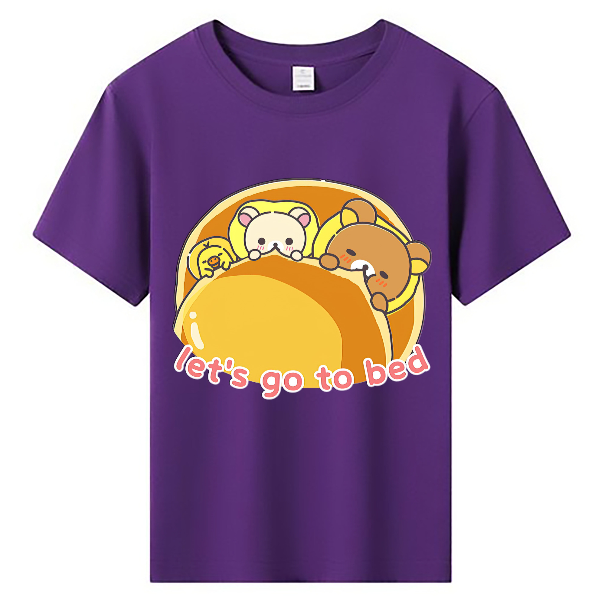 （画像用） リラックマ リラックマ キイロイトリ Rilakkuma Korilakkuma Kiiroitori 綿100％キッズTシャツ（フロントプリント）