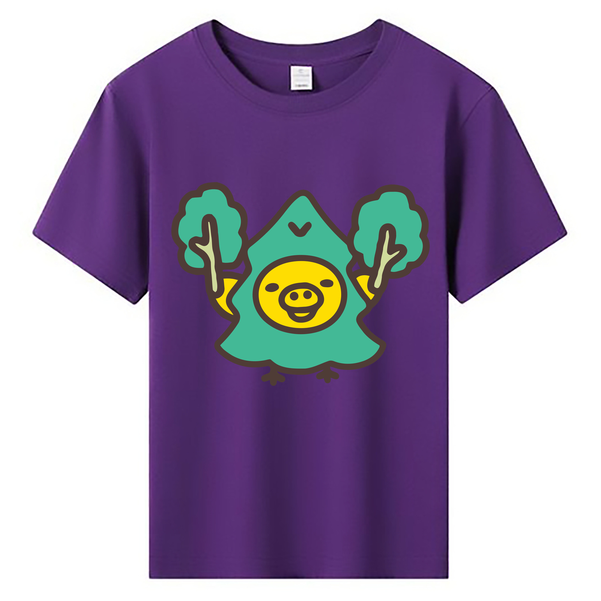 （画像用） リラックマ リラックマ キイロイトリ Rilakkuma Korilakkuma Kiiroitori 綿100％キッズTシャツ（フロントプリント）