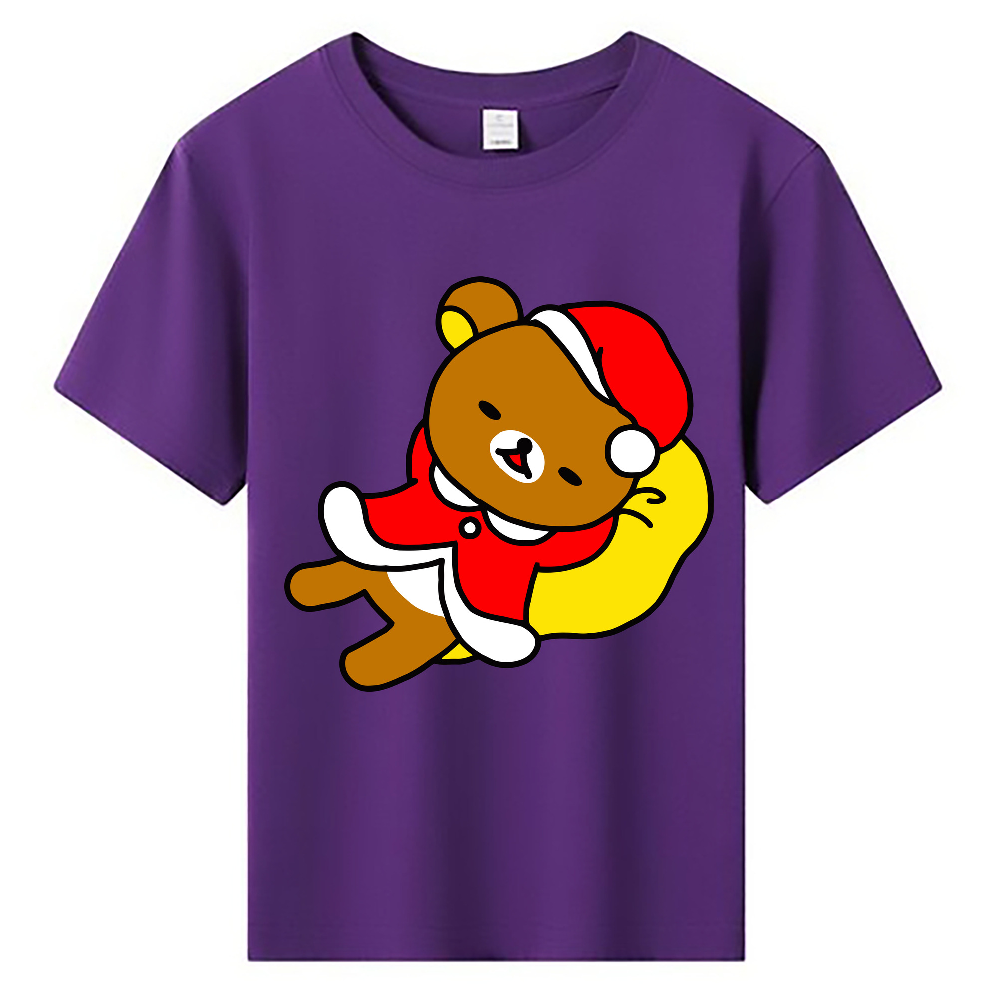 （画像用） リラックマ リラックマ キイロイトリ Rilakkuma Korilakkuma Kiiroitori 綿100％キッズTシャツ（フロントプリント）