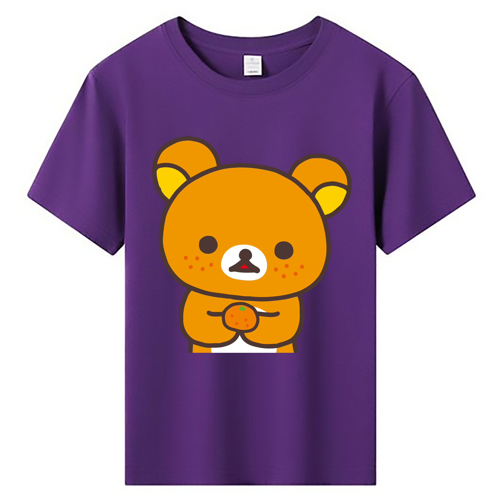 （画像用） リラックマ リラックマ キイロイトリ Rilakkuma Korilakkuma Kiiroitori 綿100％キッズTシャツ（フロントプリント）