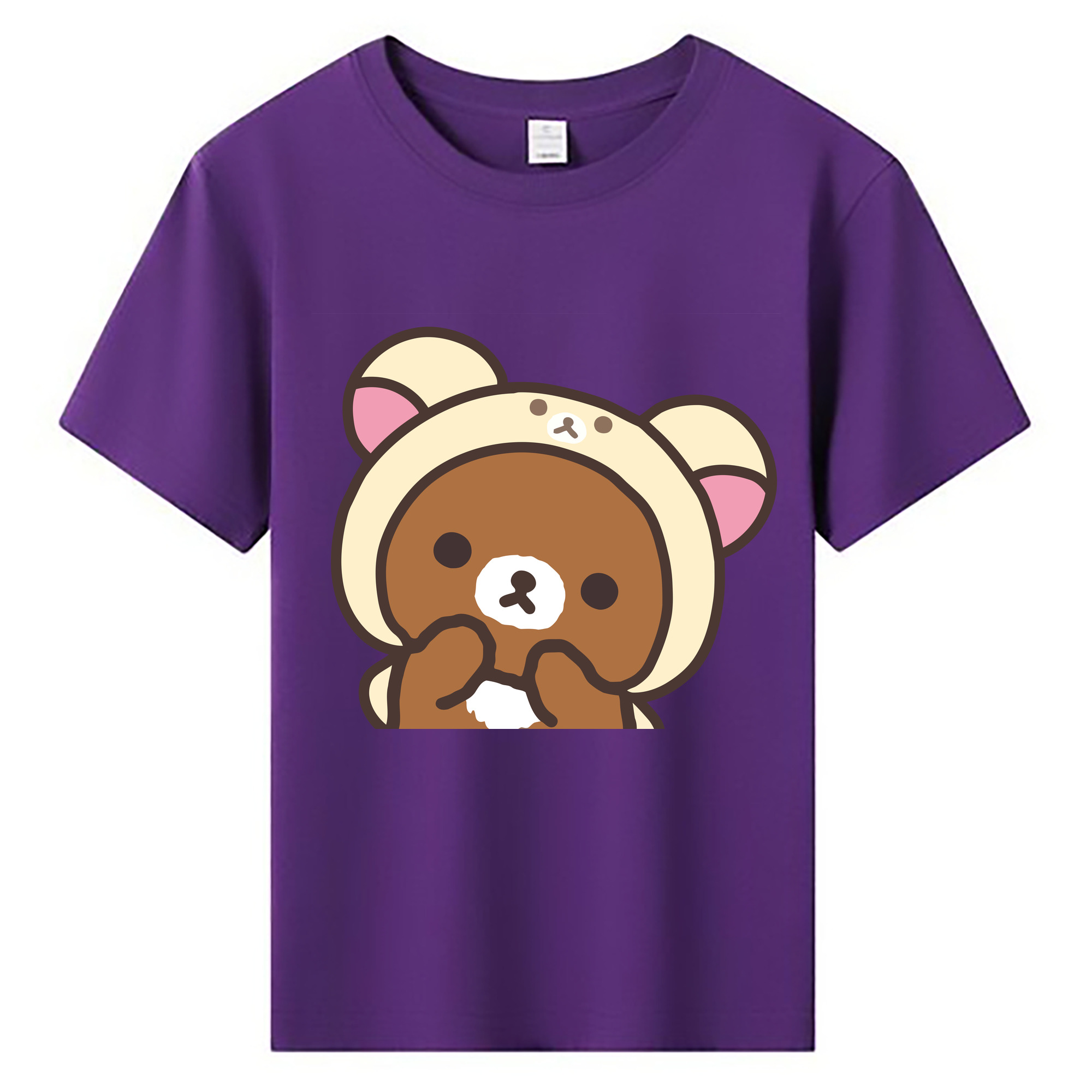（画像用） リラックマ リラックマ キイロイトリ Rilakkuma Korilakkuma Kiiroitori 綿100％キッズTシャツ（フロントプリント）