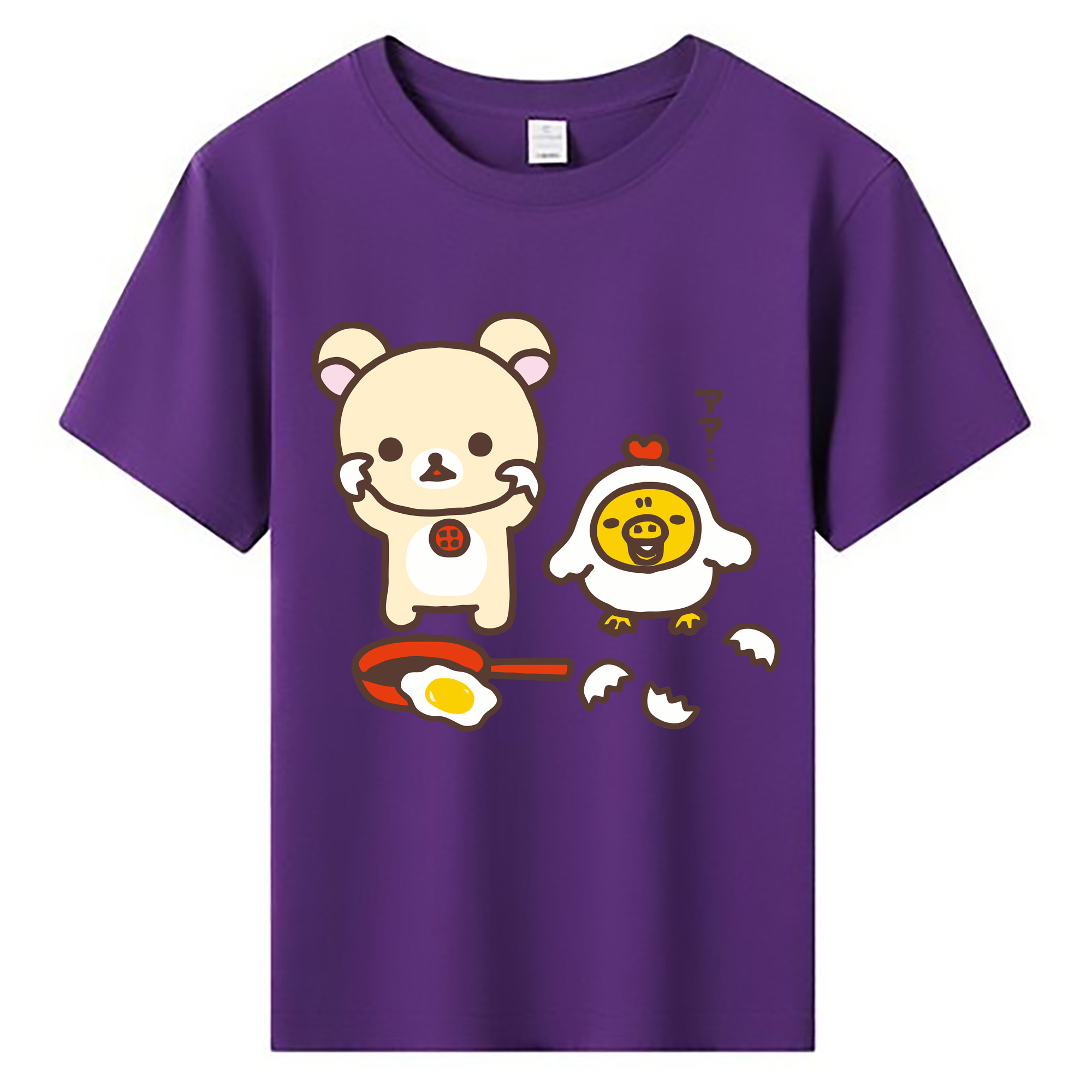 （画像用） リラックマ リラックマ キイロイトリ Rilakkuma Korilakkuma Kiiroitori 綿100％キッズTシャツ（フロントプリント）