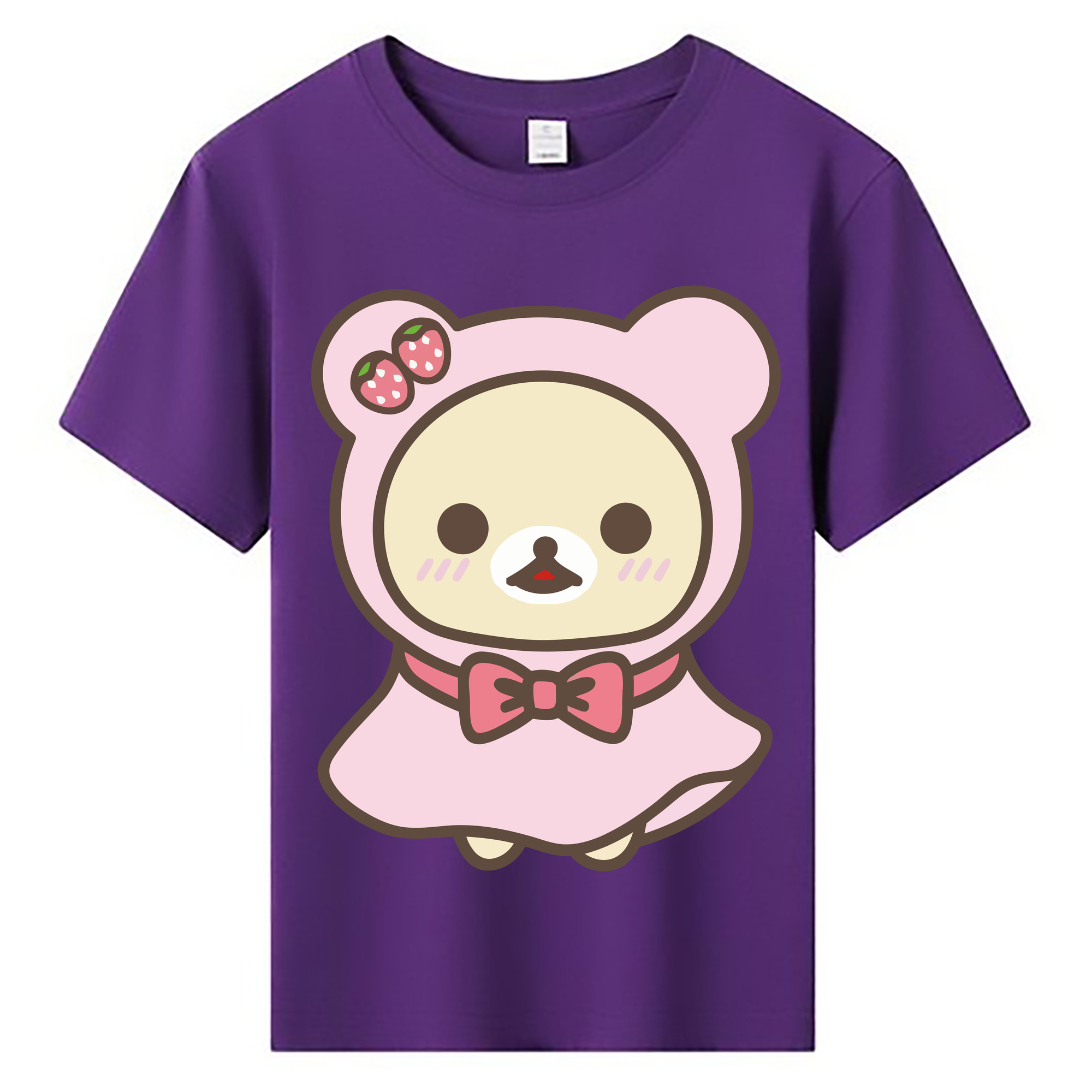（画像用） リラックマ リラックマ キイロイトリ Rilakkuma Korilakkuma Kiiroitori 綿100％キッズTシャツ（フロントプリント）