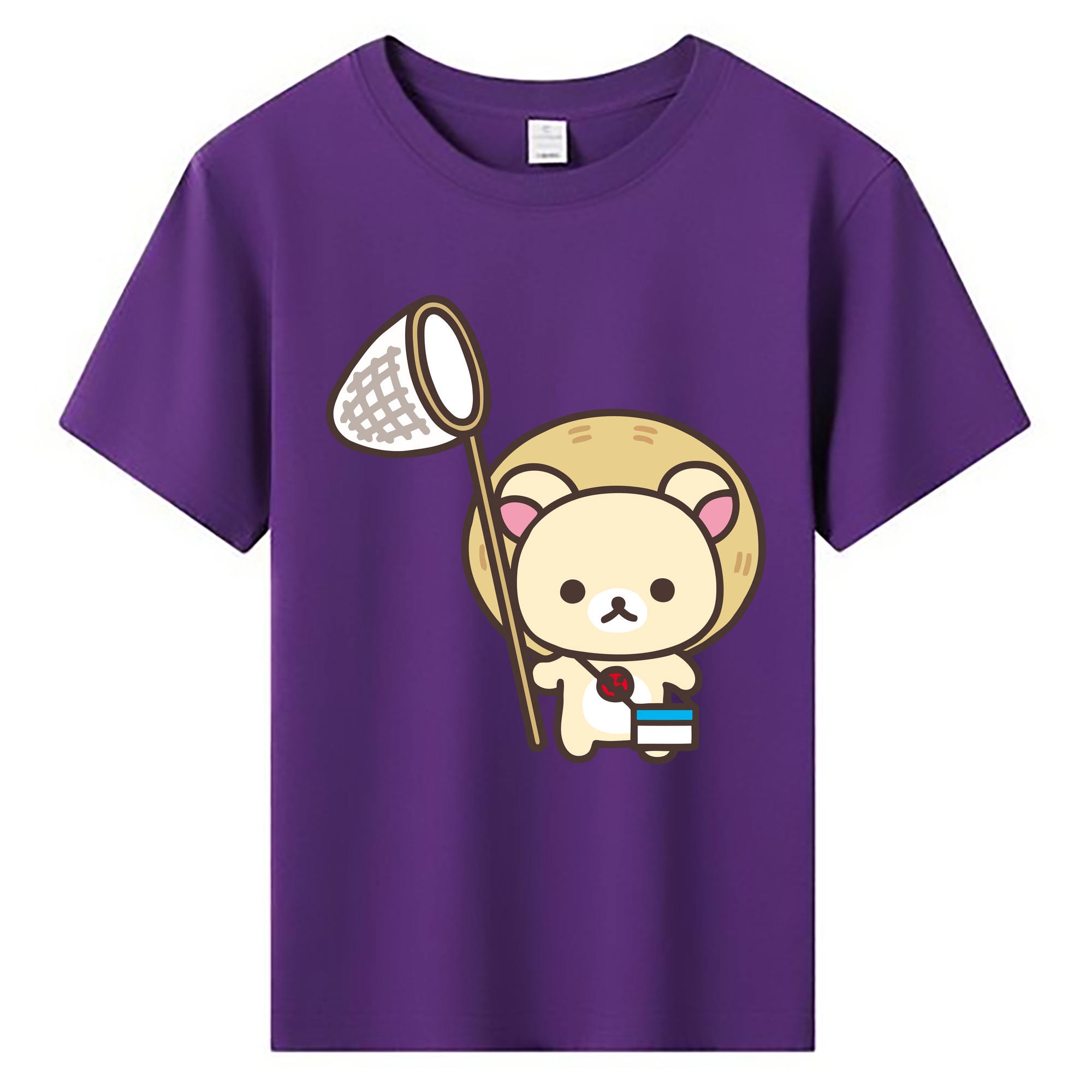（画像用） リラックマ リラックマ キイロイトリ Rilakkuma Korilakkuma Kiiroitori 綿100％キッズTシャツ（フロントプリント）