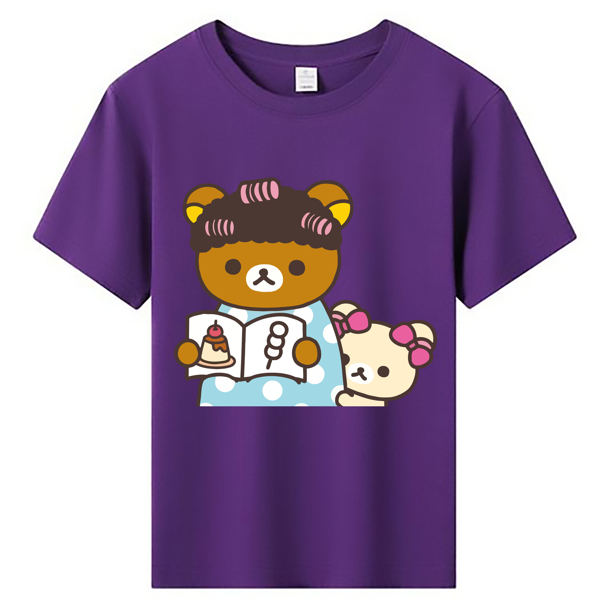 （画像用） リラックマ リラックマ キイロイトリ Rilakkuma Korilakkuma Kiiroitori 綿100％キッズTシャツ（フロントプリント）