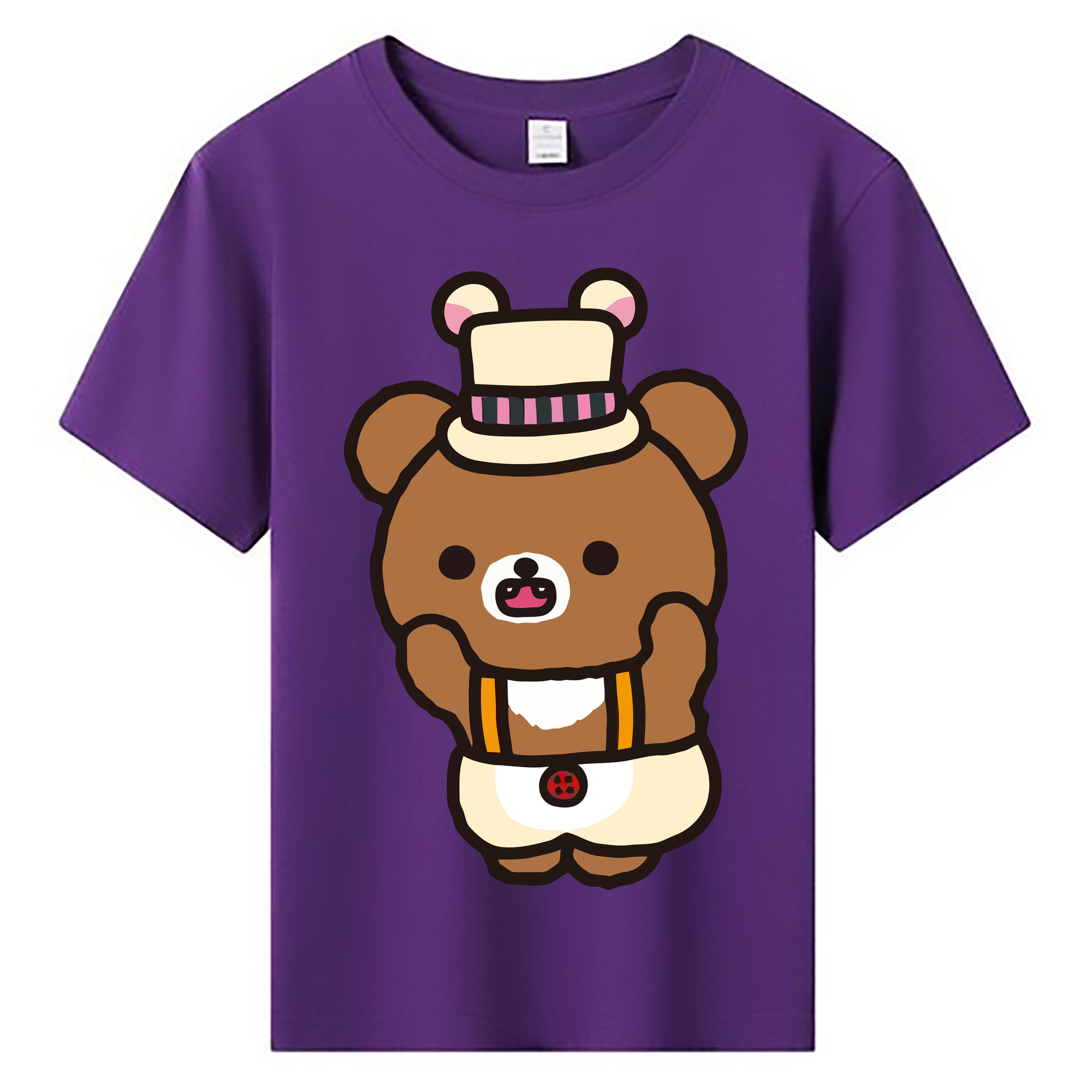 （画像用） リラックマ リラックマ キイロイトリ Rilakkuma Korilakkuma Kiiroitori 綿100％キッズTシャツ（フロントプリント）