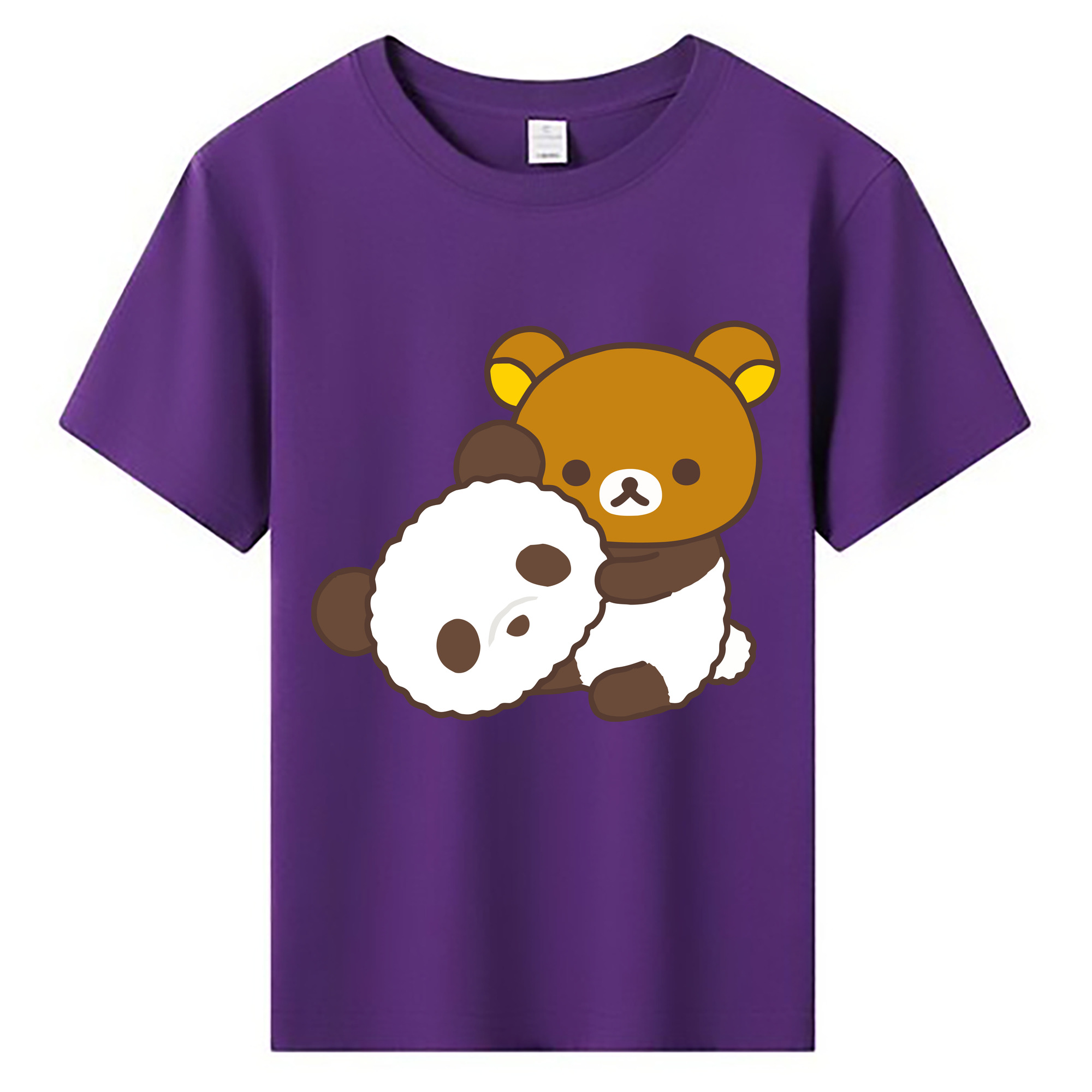 （画像用） リラックマ リラックマ キイロイトリ Rilakkuma Korilakkuma Kiiroitori 綿100％キッズTシャツ（フロントプリント）
