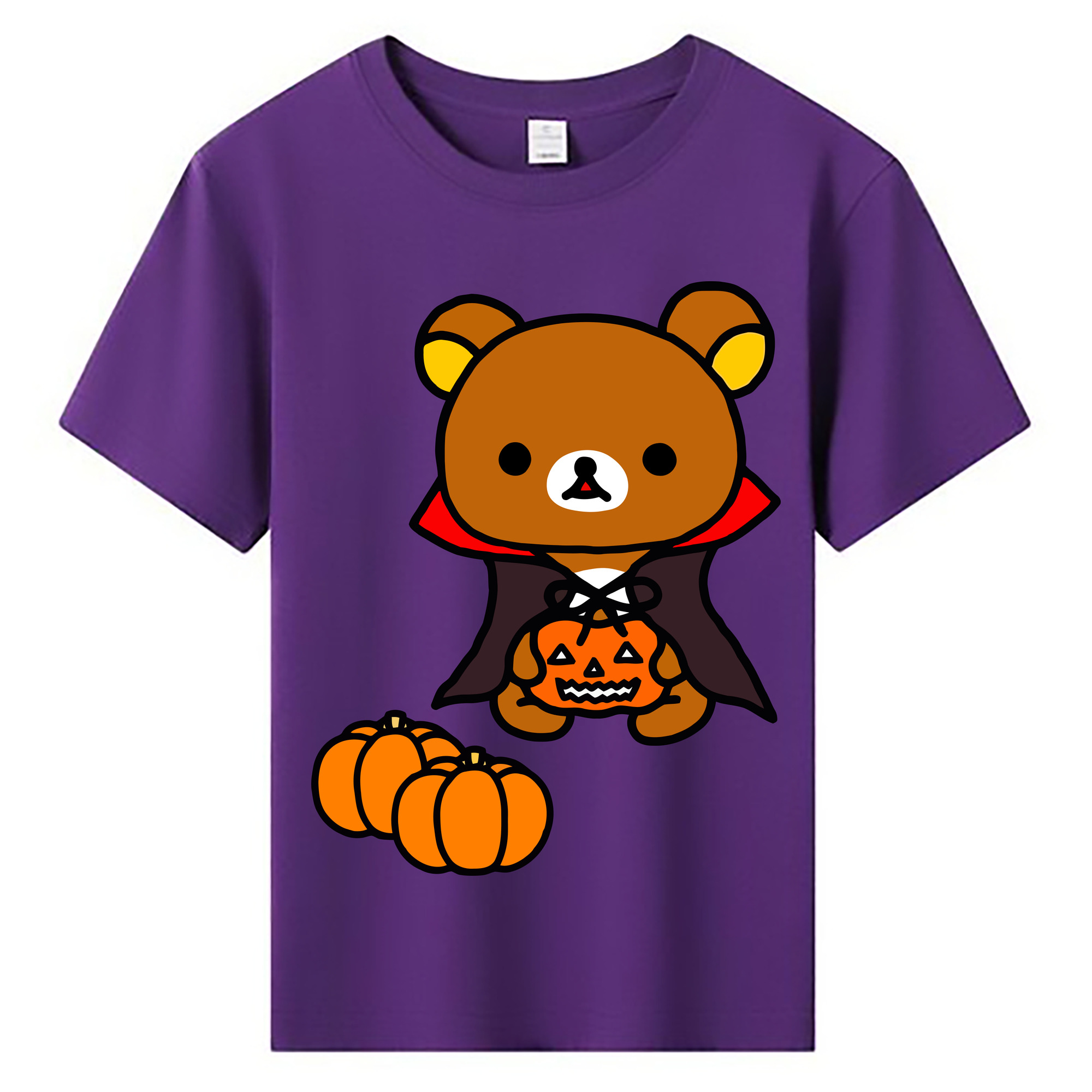 （画像用） リラックマ リラックマ キイロイトリ Rilakkuma Korilakkuma Kiiroitori 綿100％キッズTシャツ（フロントプリント）