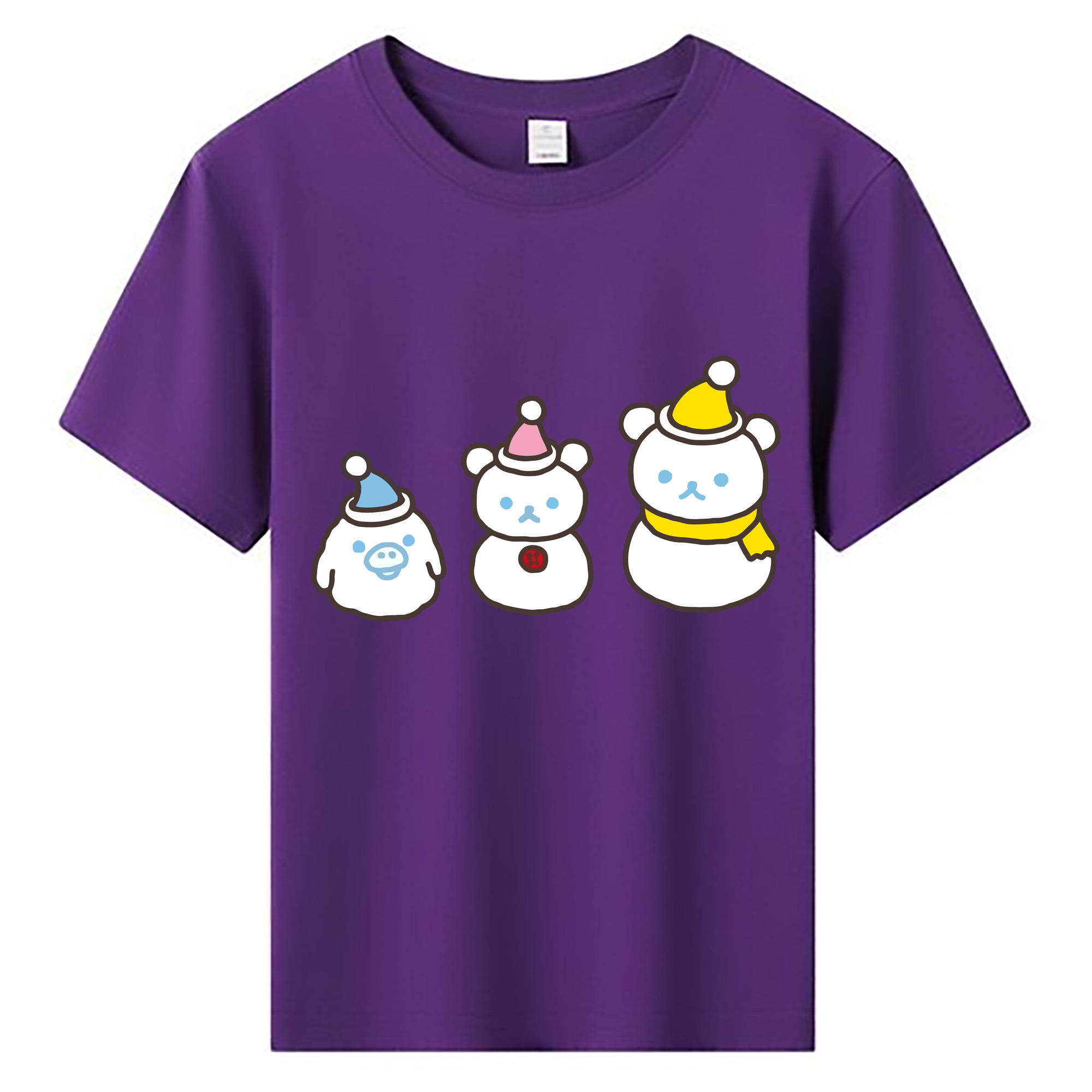 （画像用） リラックマ リラックマ キイロイトリ Rilakkuma Korilakkuma Kiiroitori 綿100％キッズTシャツ（フロントプリント）