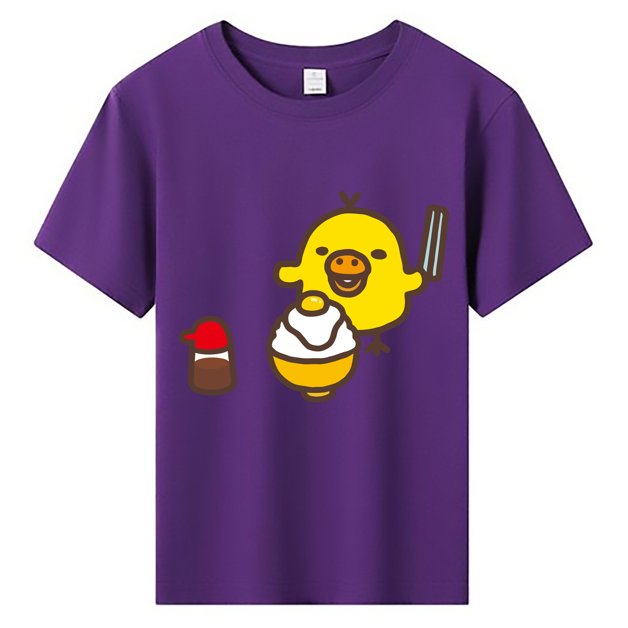 （画像用） リラックマ リラックマ キイロイトリ Rilakkuma Korilakkuma Kiiroitori 綿100％キッズTシャツ（フロントプリント）