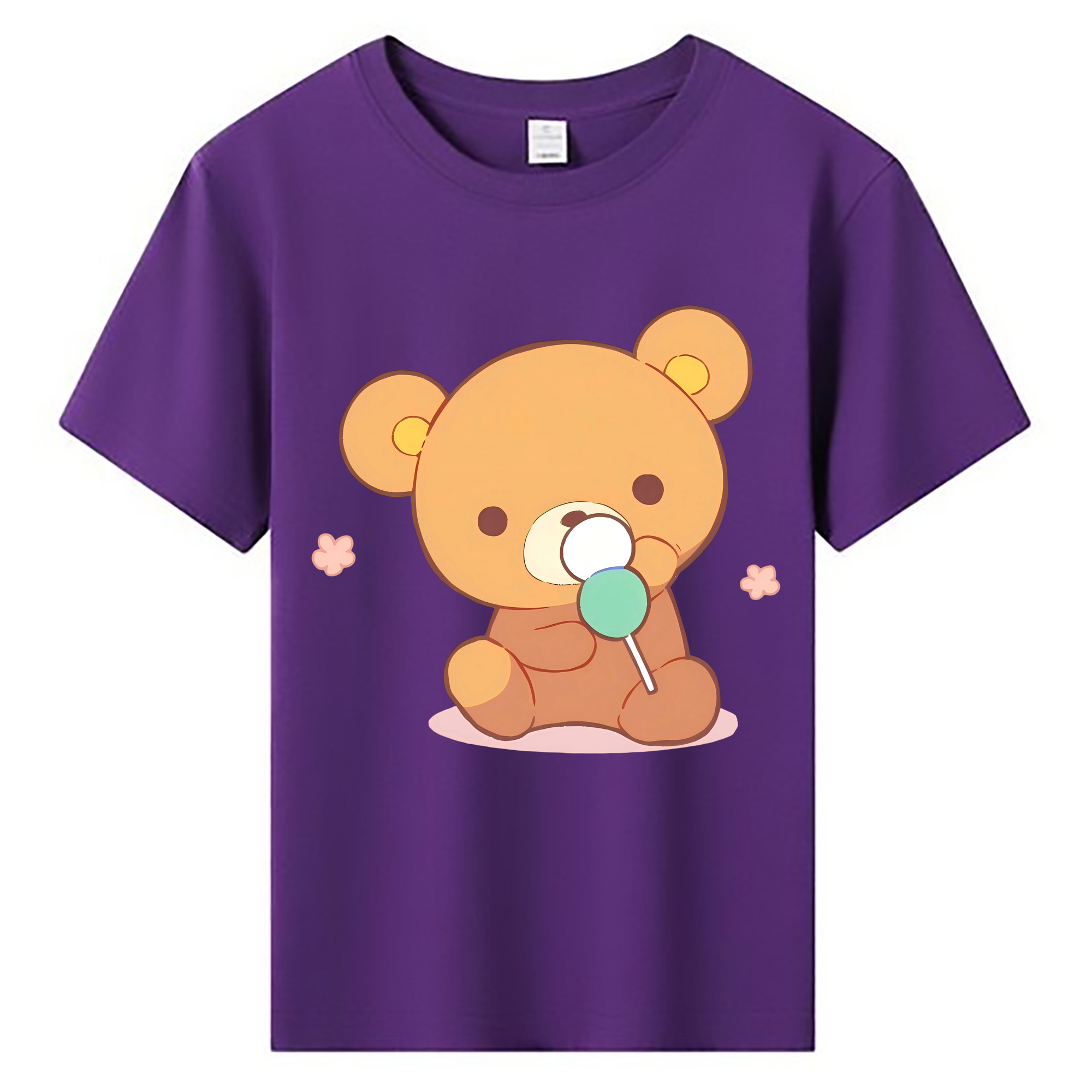 （画像用） リラックマ リラックマ キイロイトリ Rilakkuma Korilakkuma Kiiroitori 綿100％キッズTシャツ（フロントプリント）