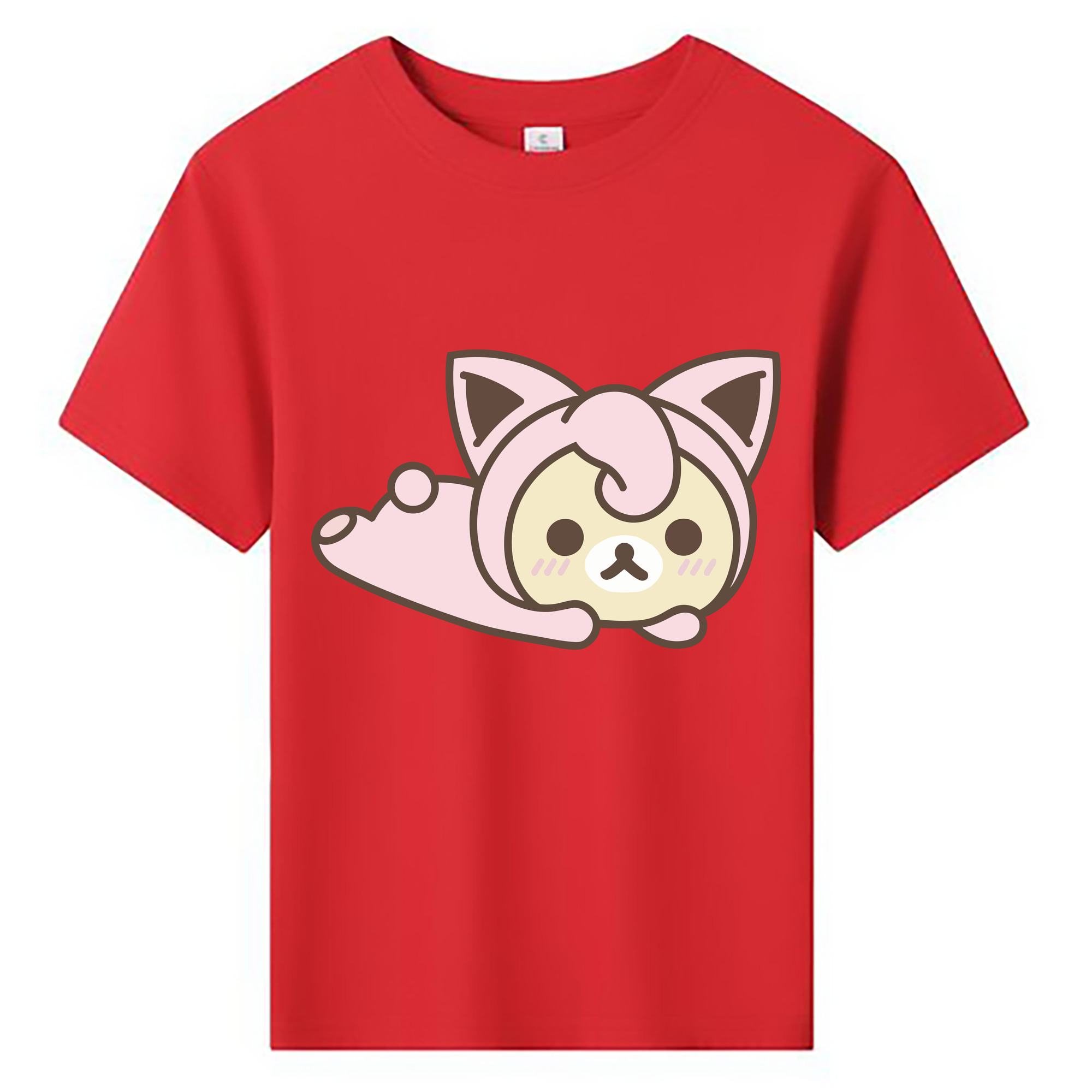 （画像用） リラックマ リラックマ キイロイトリ Rilakkuma Korilakkuma Kiiroitori 綿100％キッズTシャツ（フロントプリント）