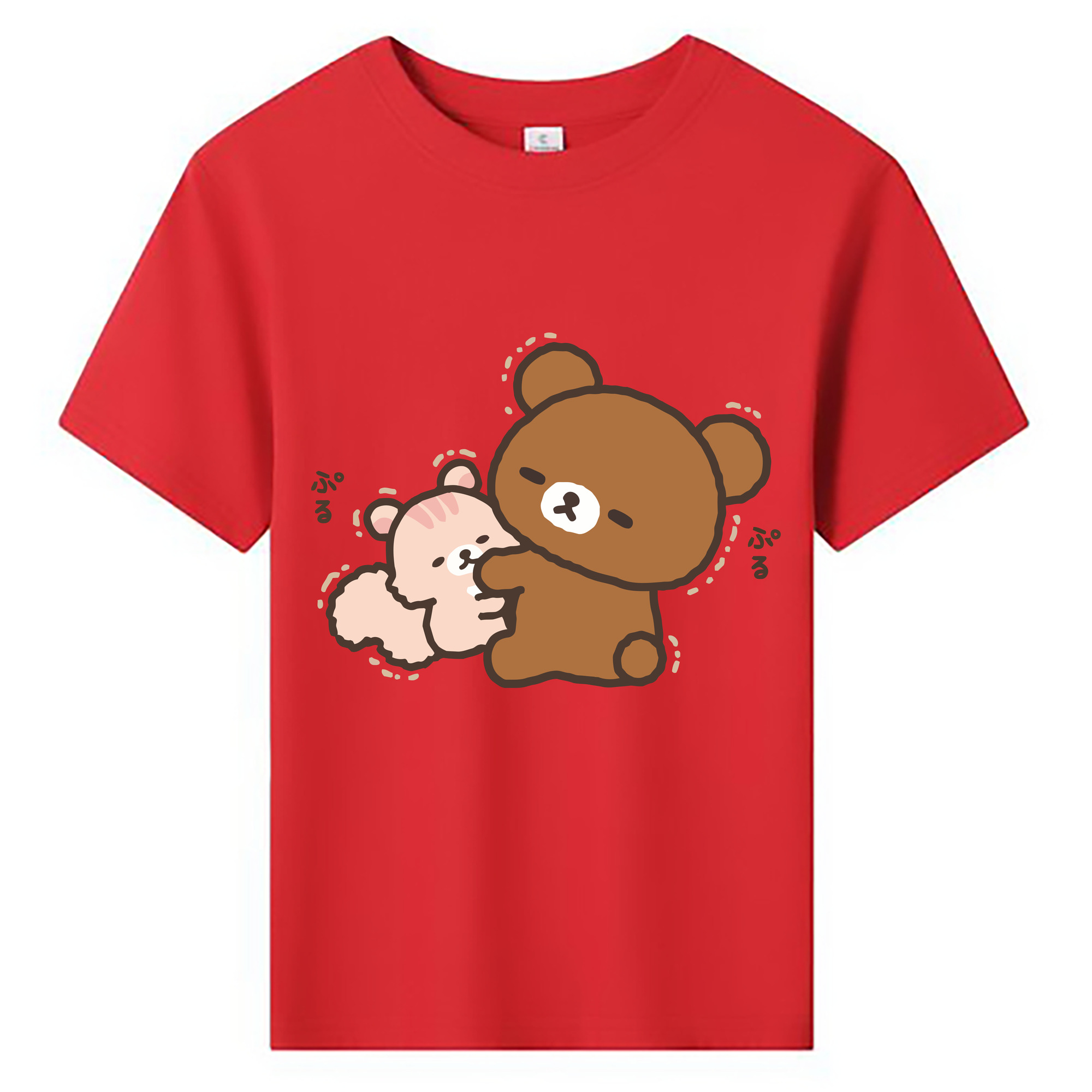 （画像用） リラックマ リラックマ キイロイトリ Rilakkuma Korilakkuma Kiiroitori 綿100％キッズTシャツ（フロントプリント）