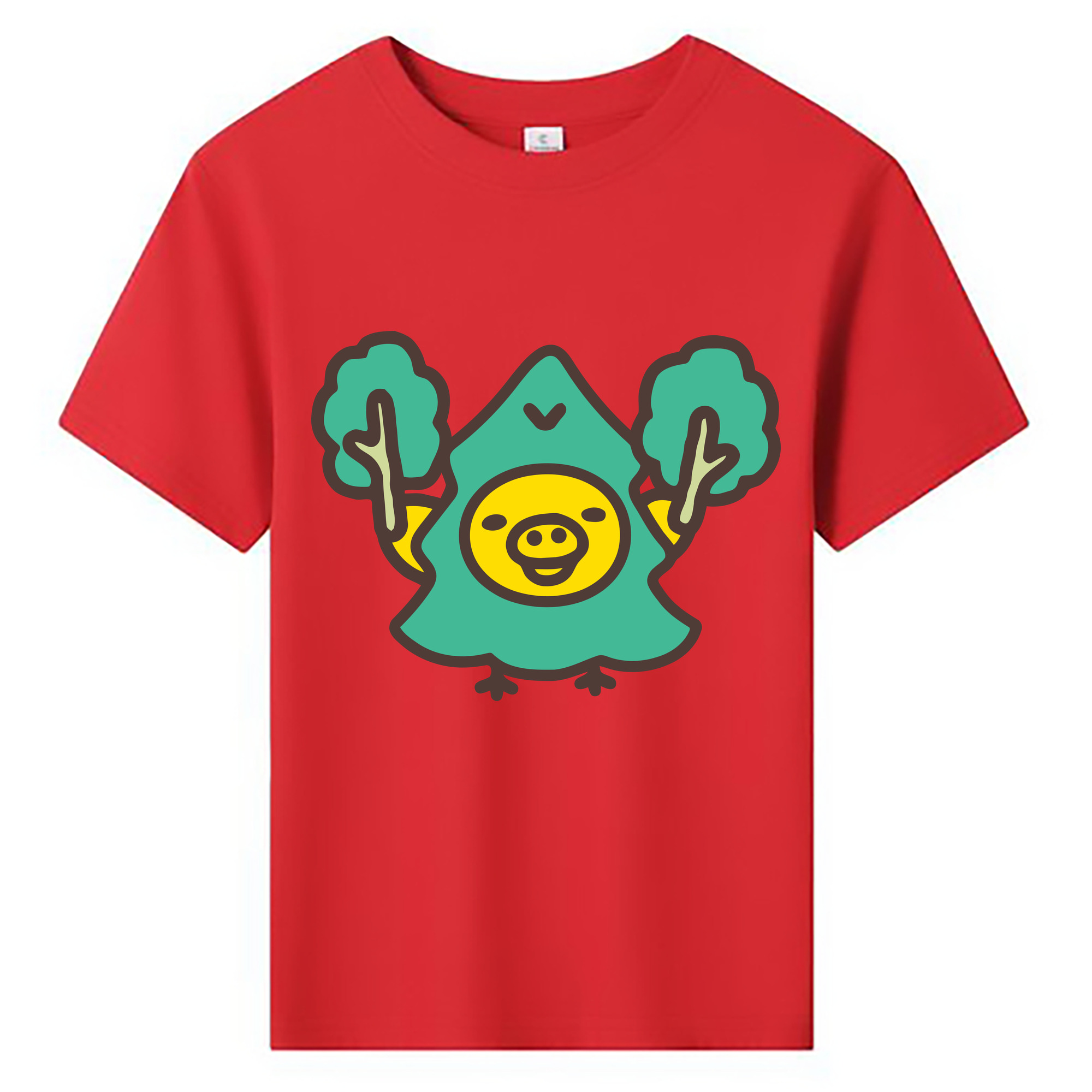 （画像用） リラックマ リラックマ キイロイトリ Rilakkuma Korilakkuma Kiiroitori 綿100％キッズTシャツ（フロントプリント）