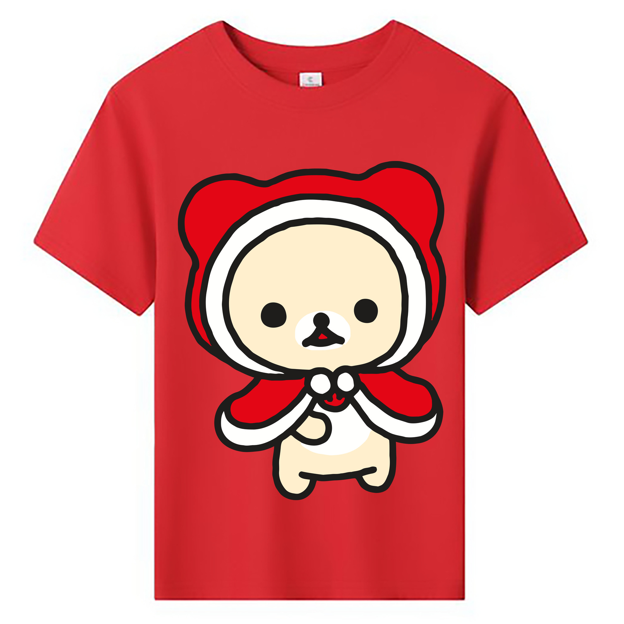 （画像用） リラックマ リラックマ キイロイトリ Rilakkuma Korilakkuma Kiiroitori 綿100％キッズTシャツ（フロントプリント）