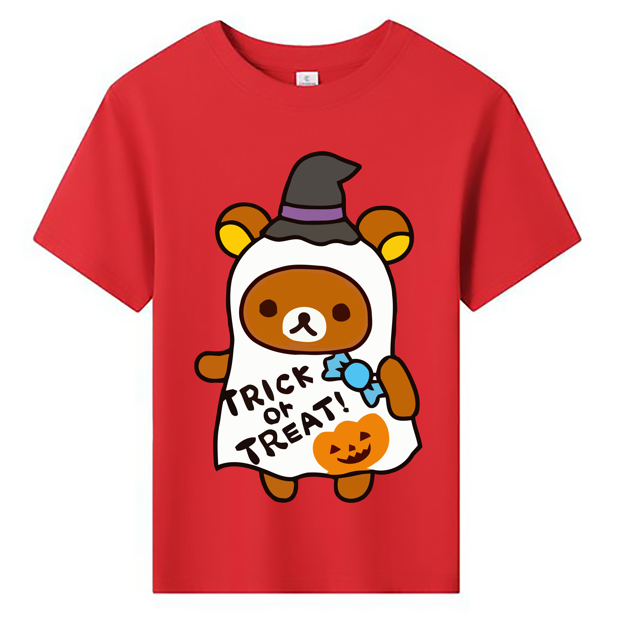 （画像用） リラックマ リラックマ キイロイトリ Rilakkuma Korilakkuma Kiiroitori 綿100％キッズTシャツ（フロントプリント）