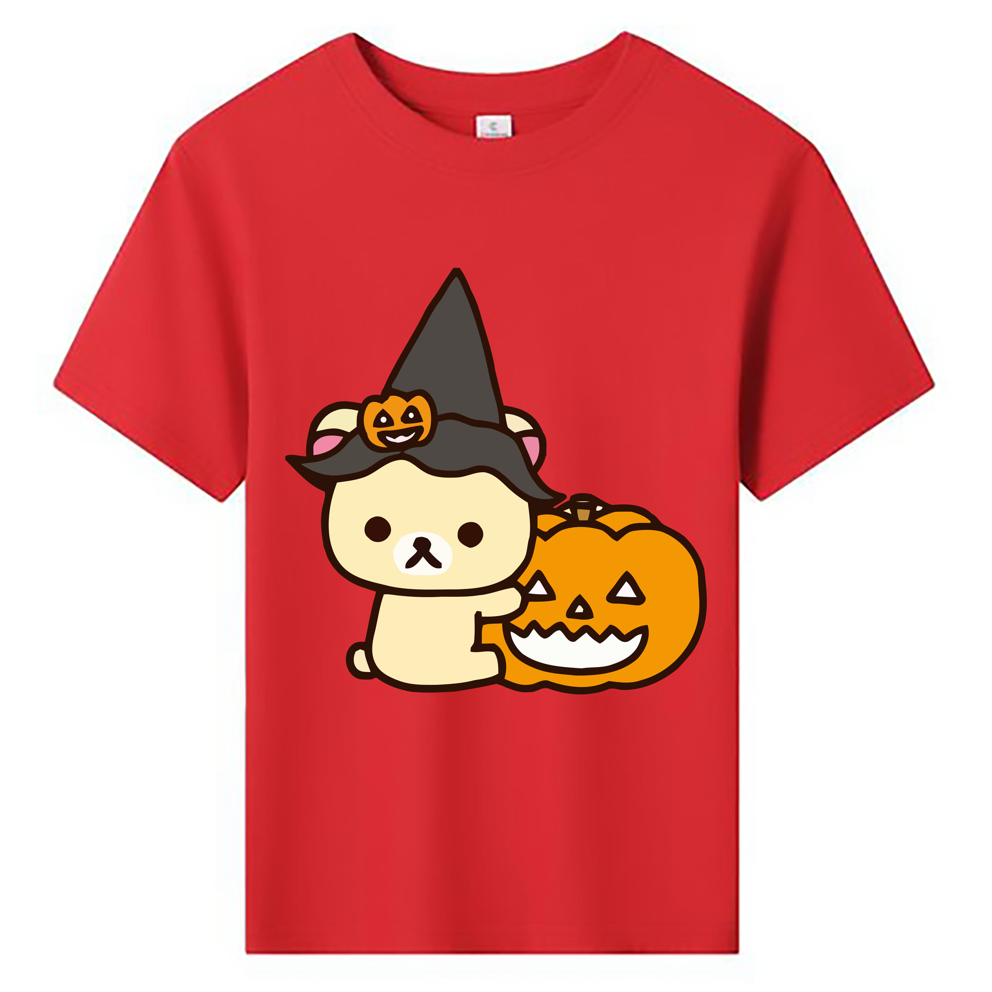 （画像用） リラックマ リラックマ キイロイトリ Rilakkuma Korilakkuma Kiiroitori 綿100％キッズTシャツ（フロントプリント）