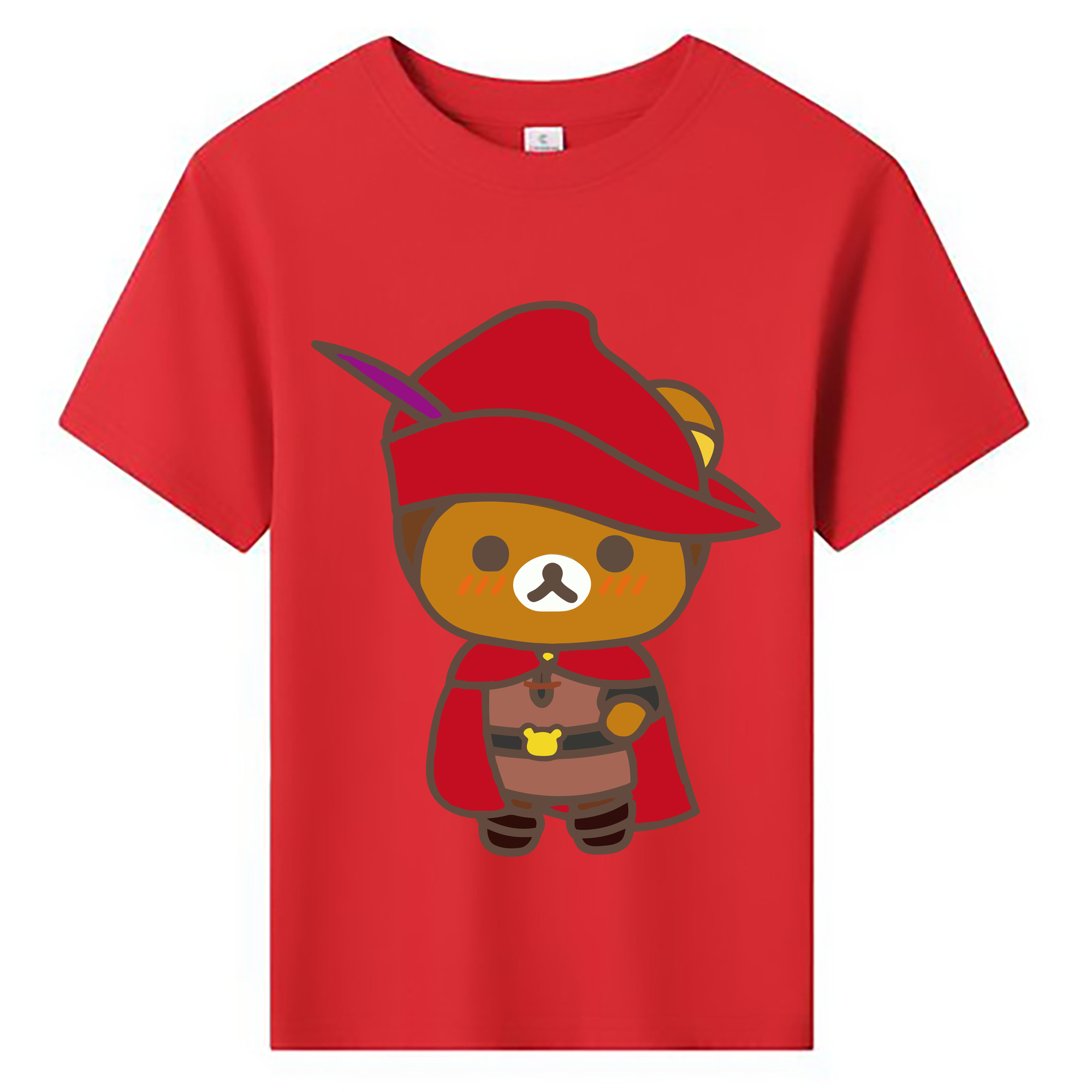 （画像用） リラックマ リラックマ キイロイトリ Rilakkuma Korilakkuma Kiiroitori 綿100％キッズTシャツ（フロントプリント）