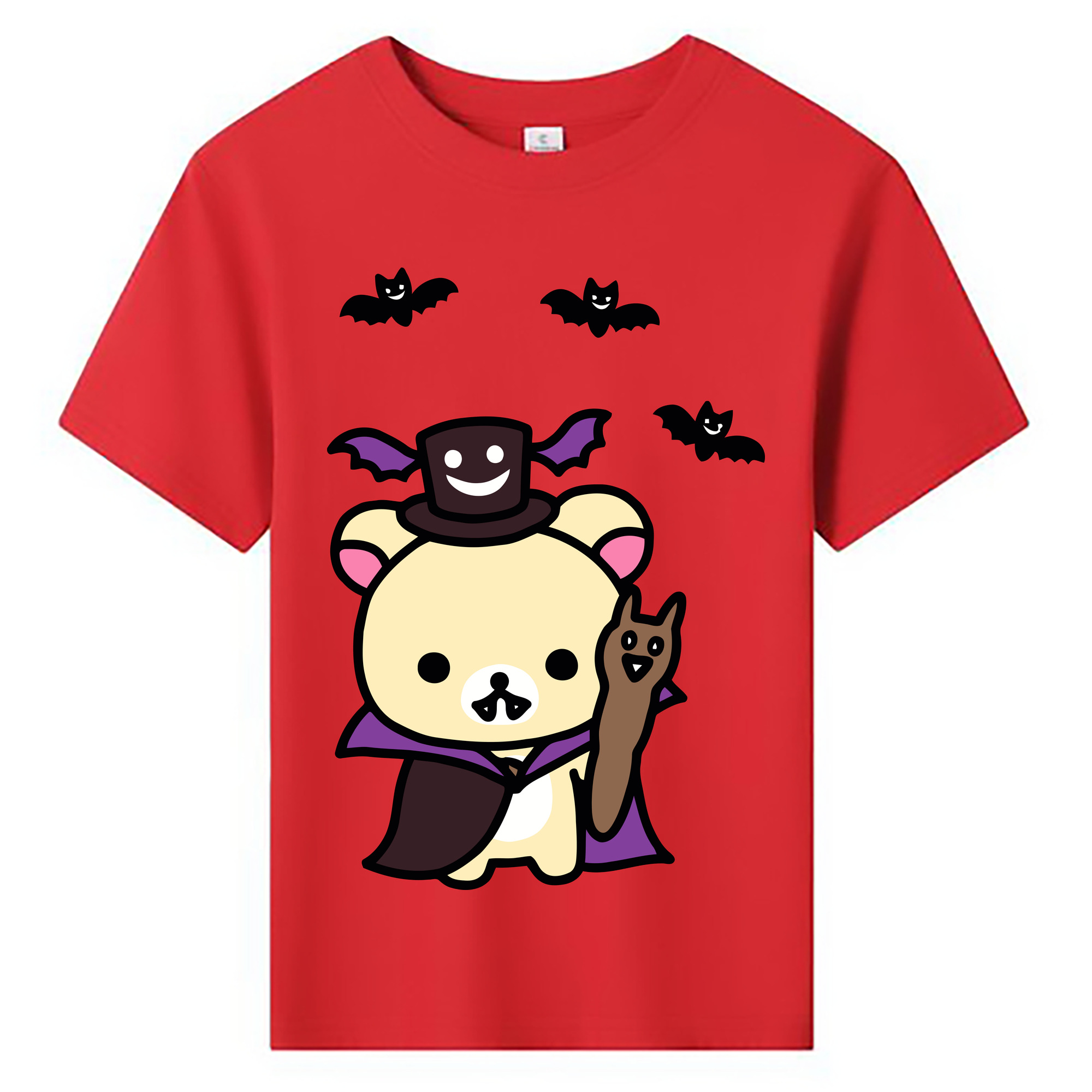 （画像用） リラックマ リラックマ キイロイトリ Rilakkuma Korilakkuma Kiiroitori 綿100％キッズTシャツ（フロントプリント）