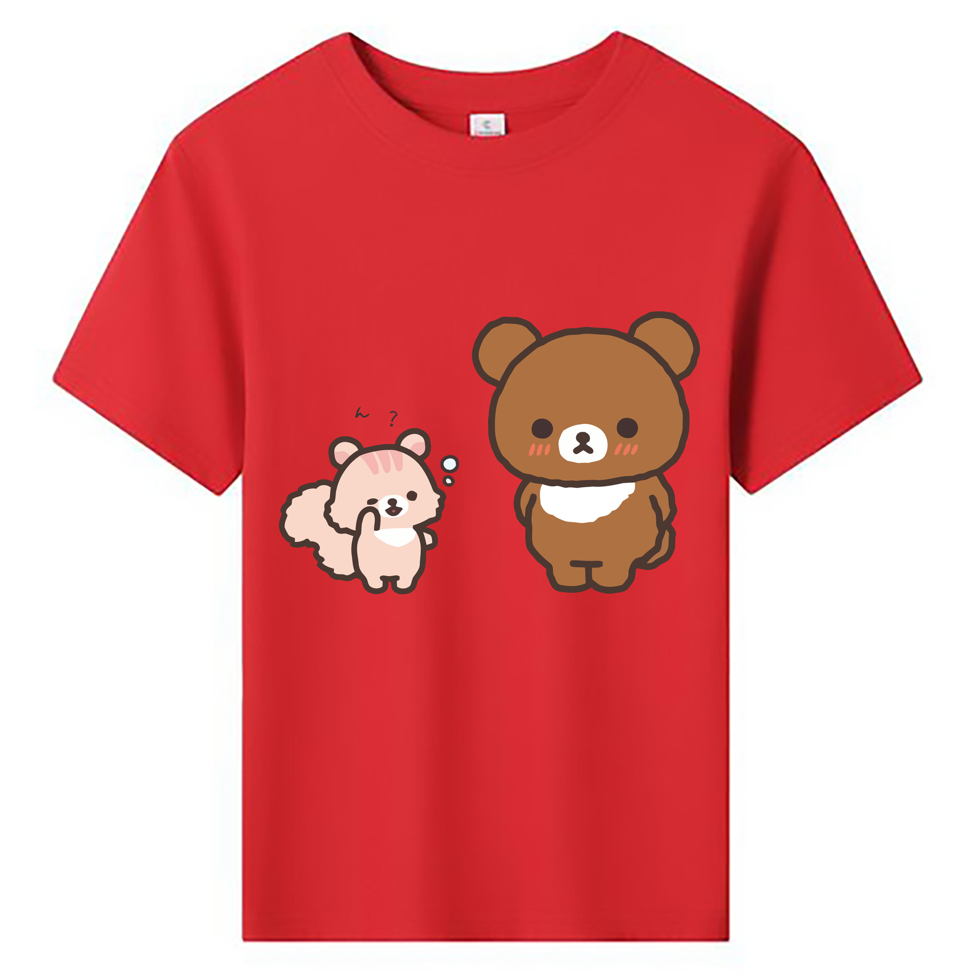 （画像用） リラックマ リラックマ キイロイトリ Rilakkuma Korilakkuma Kiiroitori 綿100％キッズTシャツ（フロントプリント）