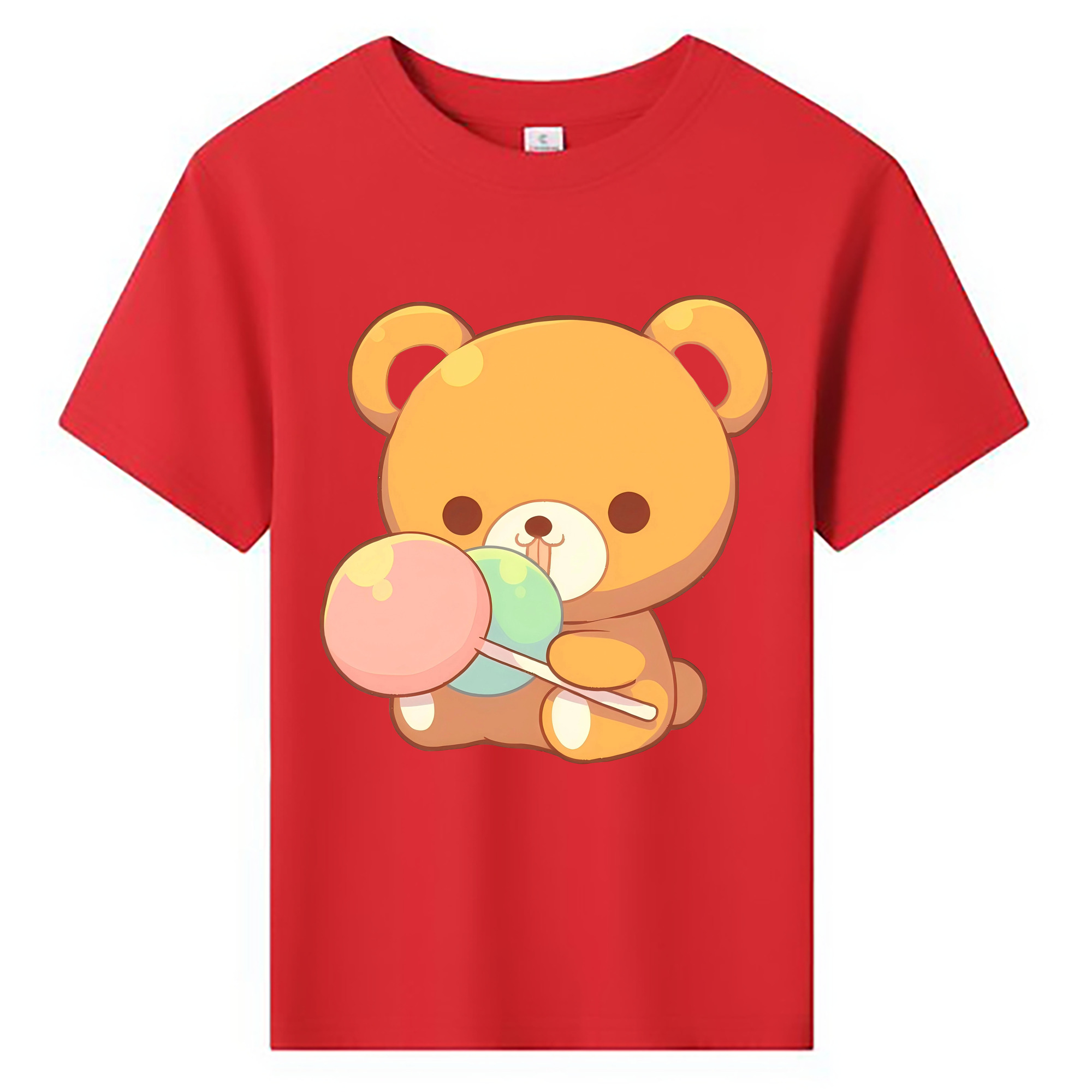 （画像用） リラックマ リラックマ キイロイトリ Rilakkuma Korilakkuma Kiiroitori 綿100％キッズTシャツ（フロントプリント）