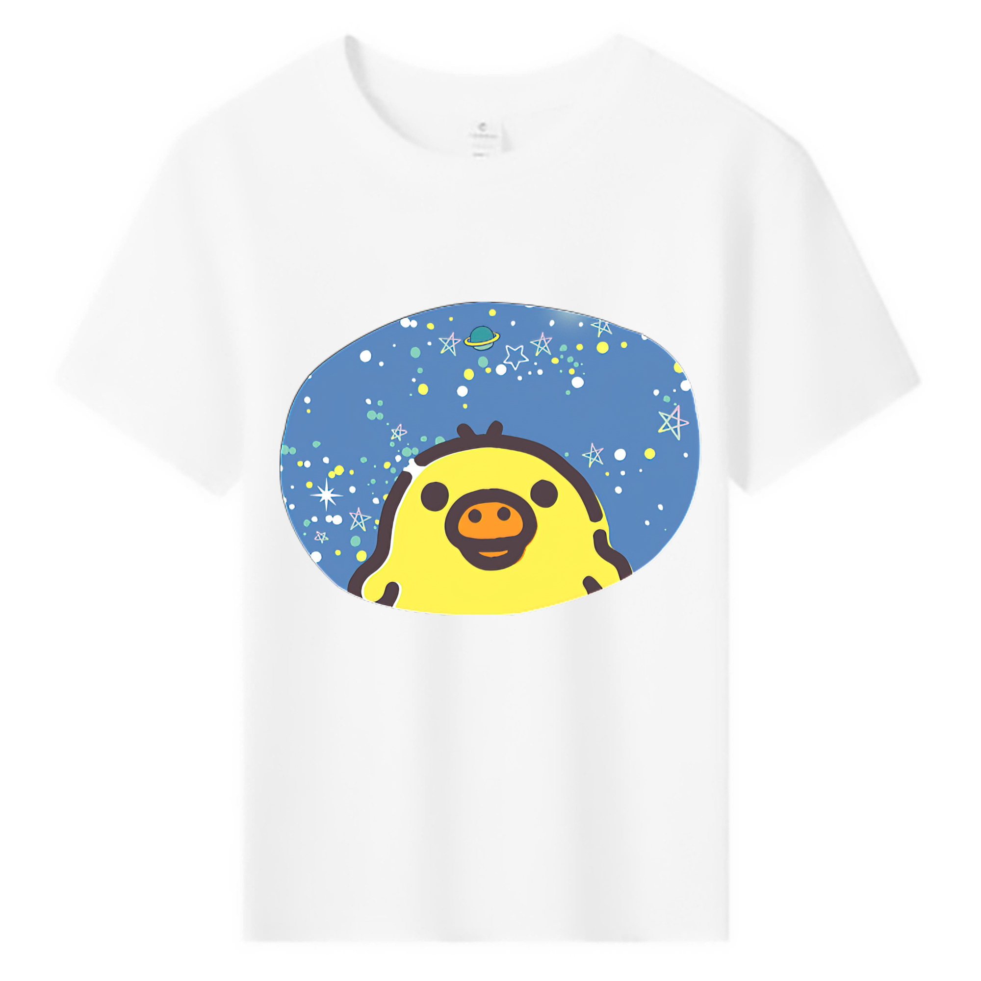 （画像用） リラックマ リラックマ キイロイトリ Rilakkuma Korilakkuma Kiiroitori 綿100％キッズTシャツ（フロントプリント）