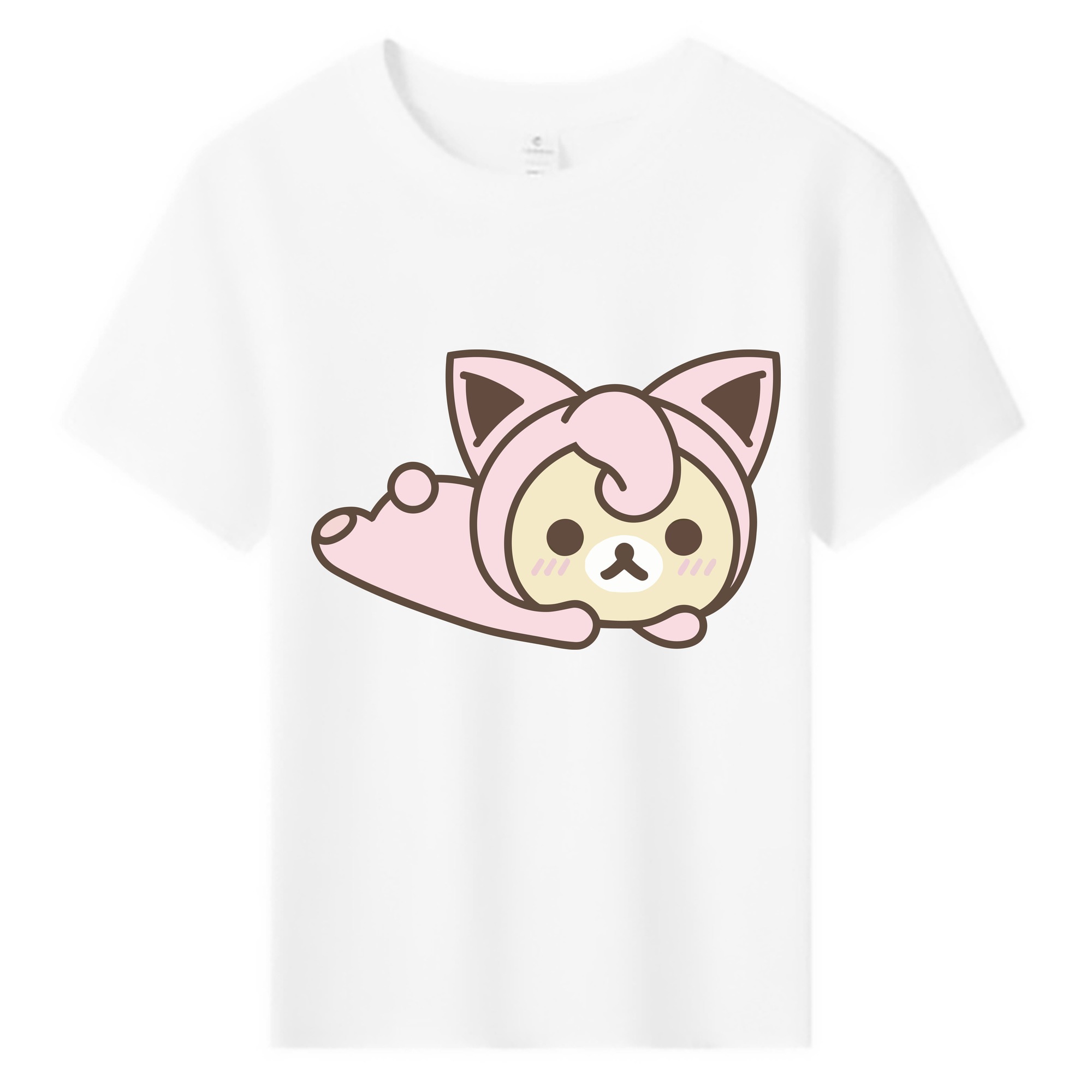 （画像用） リラックマ リラックマ キイロイトリ Rilakkuma Korilakkuma Kiiroitori 綿100％キッズTシャツ（フロントプリント）