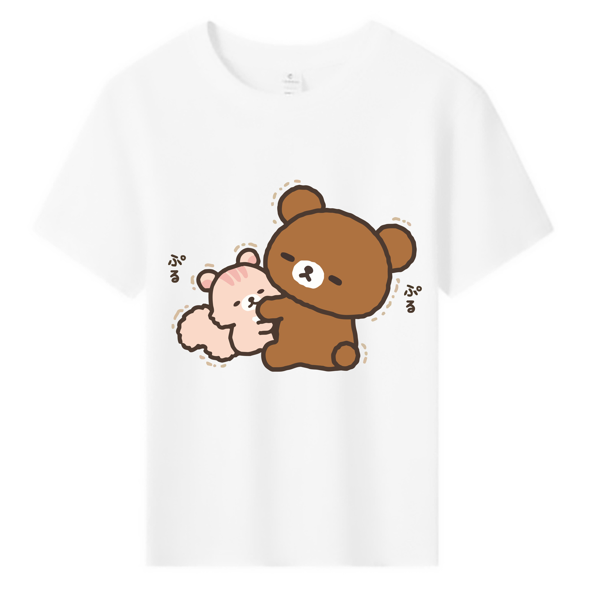 （画像用） リラックマ リラックマ キイロイトリ Rilakkuma Korilakkuma Kiiroitori 綿100％キッズTシャツ（フロントプリント）