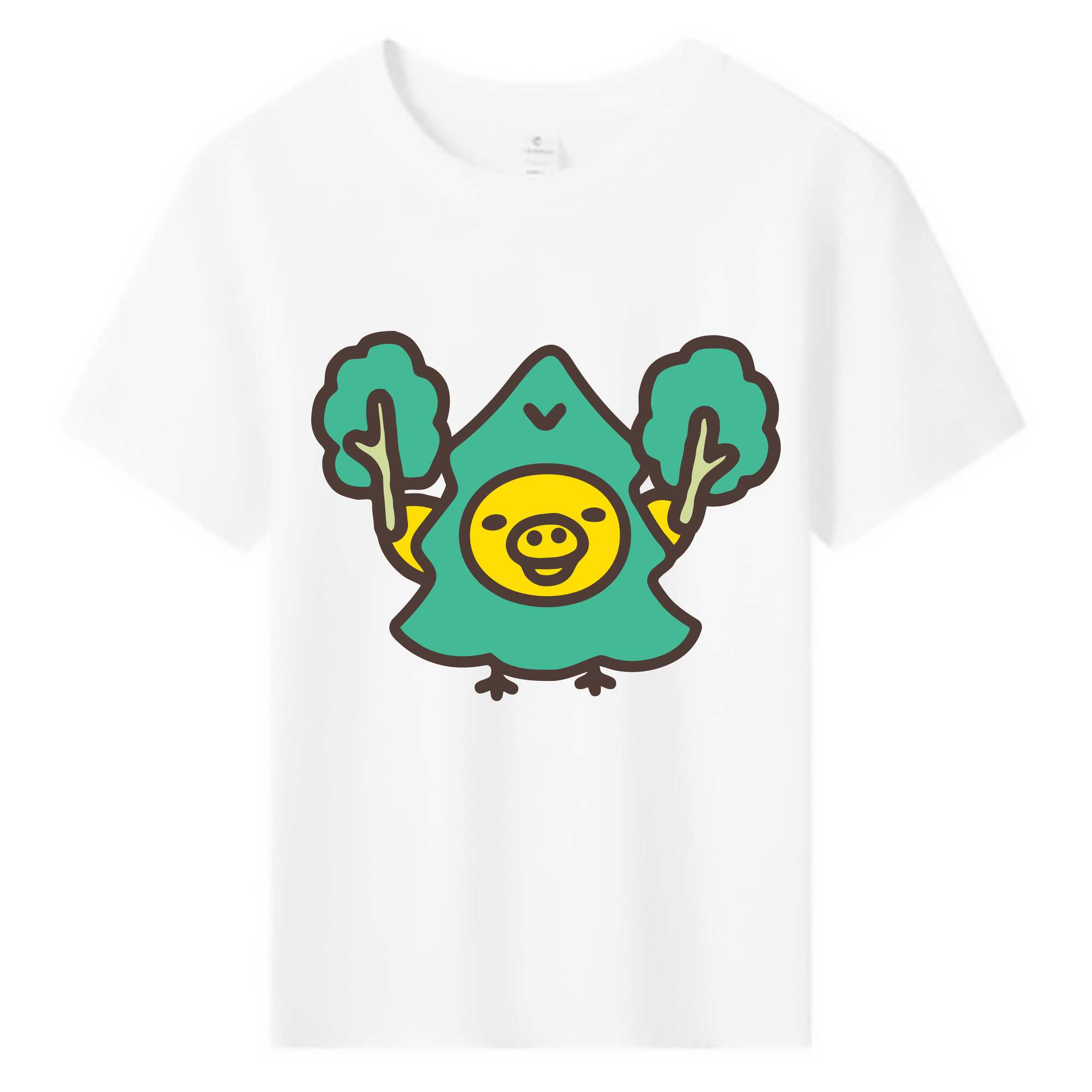 （画像用） リラックマ リラックマ キイロイトリ Rilakkuma Korilakkuma Kiiroitori 綿100％キッズTシャツ（フロントプリント）