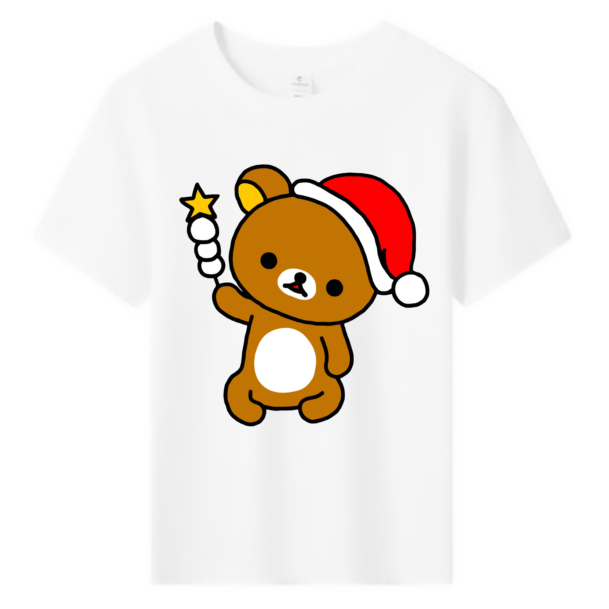 （画像用） リラックマ リラックマ キイロイトリ Rilakkuma Korilakkuma Kiiroitori 綿100％キッズTシャツ（フロントプリント）