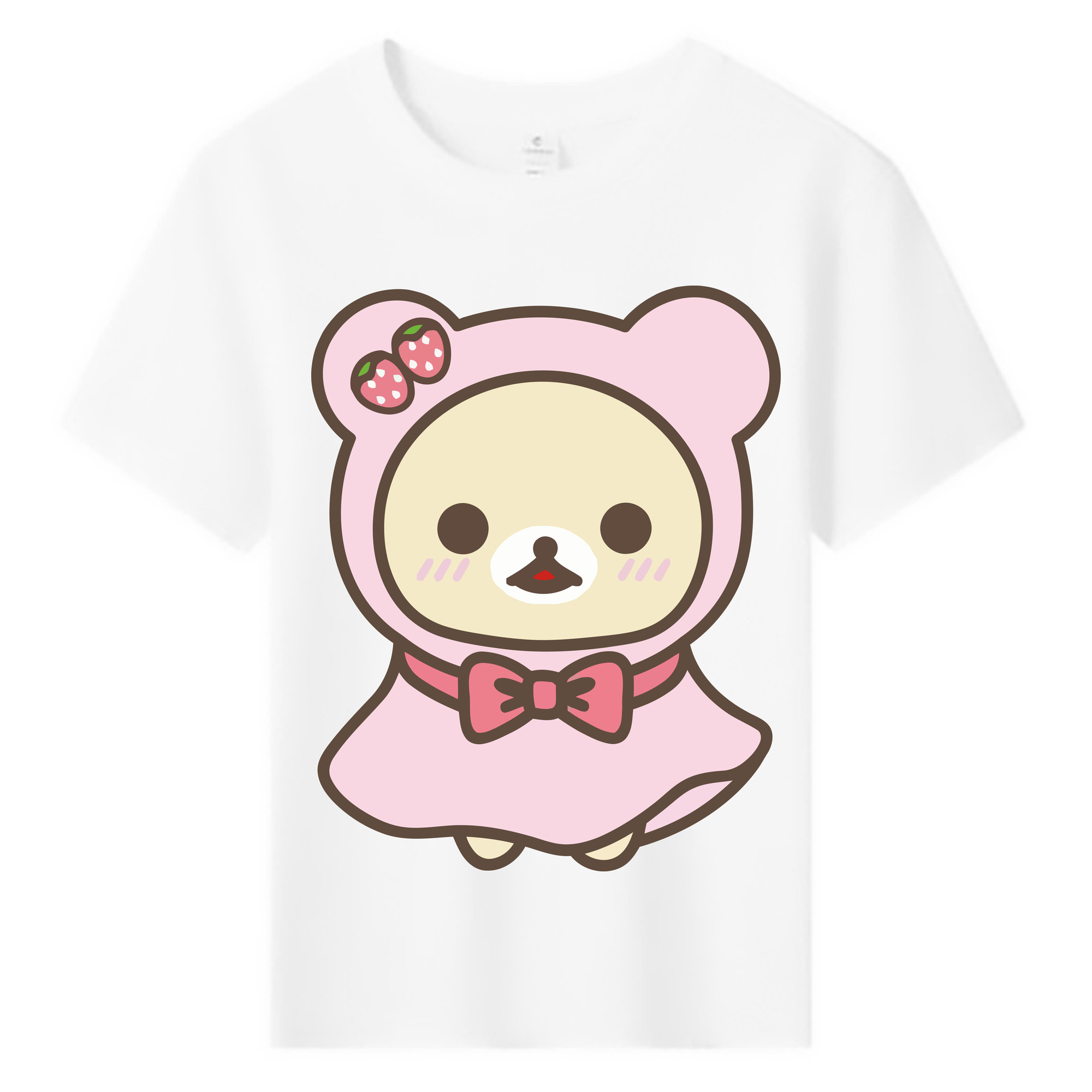 （画像用） リラックマ リラックマ キイロイトリ Rilakkuma Korilakkuma Kiiroitori 綿100％キッズTシャツ（フロントプリント）