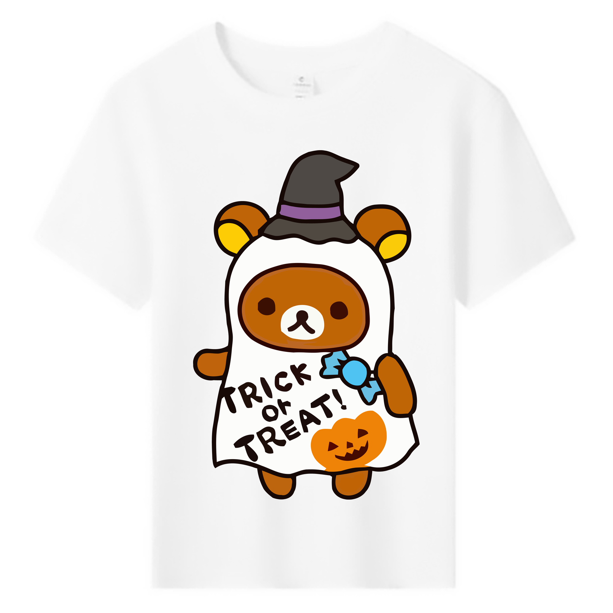 （画像用） リラックマ リラックマ キイロイトリ Rilakkuma Korilakkuma Kiiroitori 綿100％キッズTシャツ（フロントプリント）