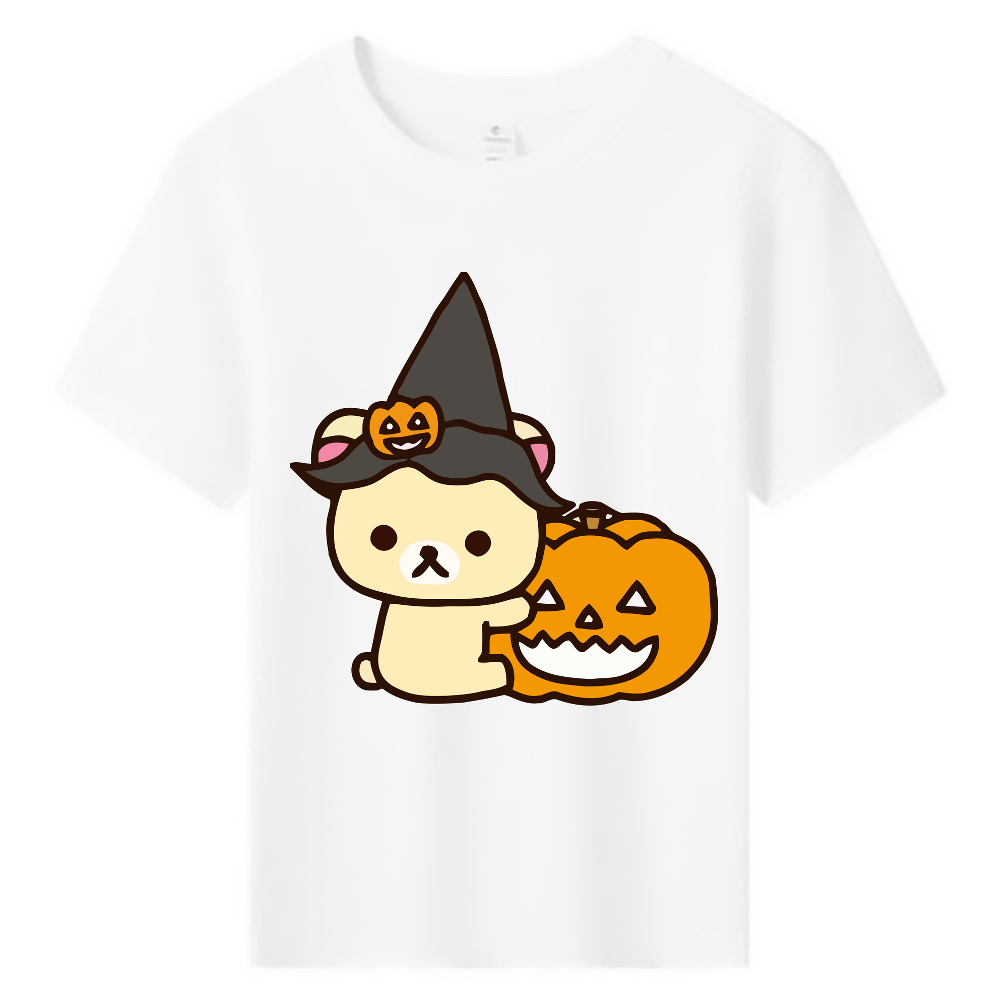 （画像用） リラックマ リラックマ キイロイトリ Rilakkuma Korilakkuma Kiiroitori 綿100％キッズTシャツ（フロントプリント）