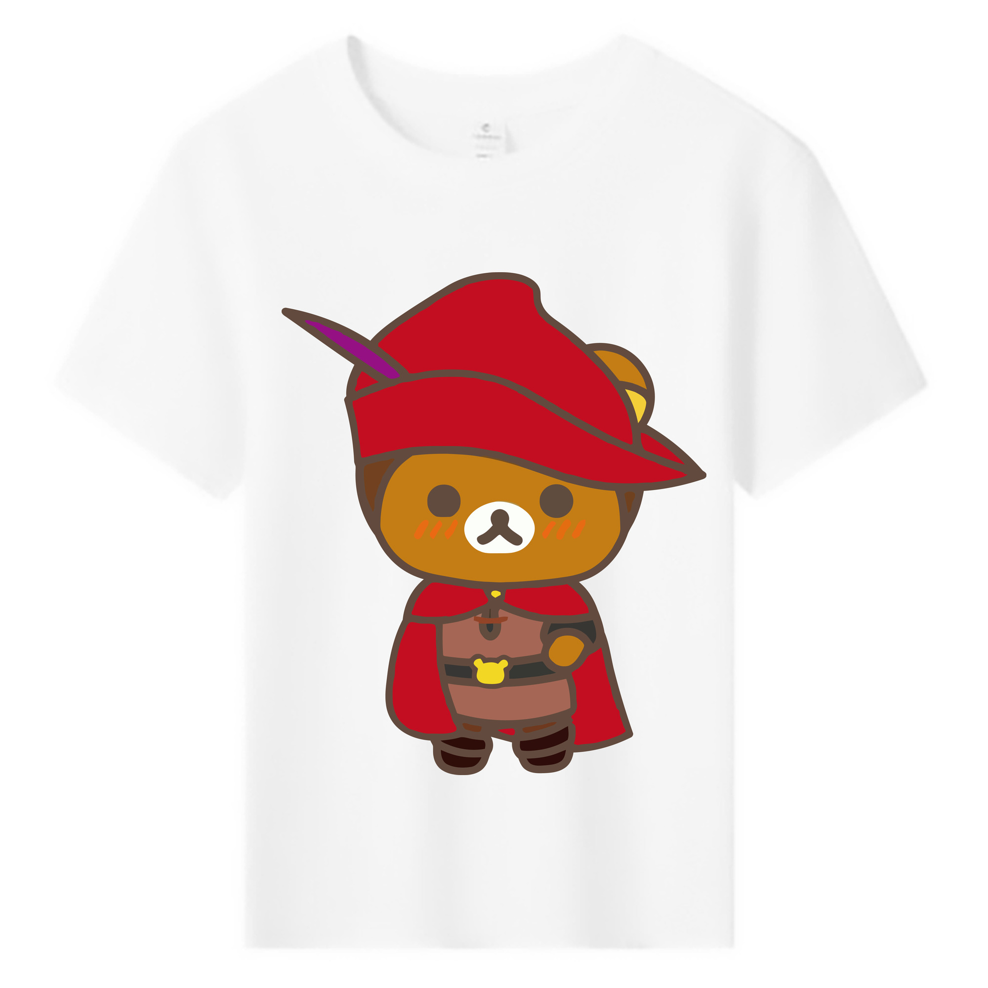 （画像用） リラックマ リラックマ キイロイトリ Rilakkuma Korilakkuma Kiiroitori 綿100％キッズTシャツ（フロントプリント）