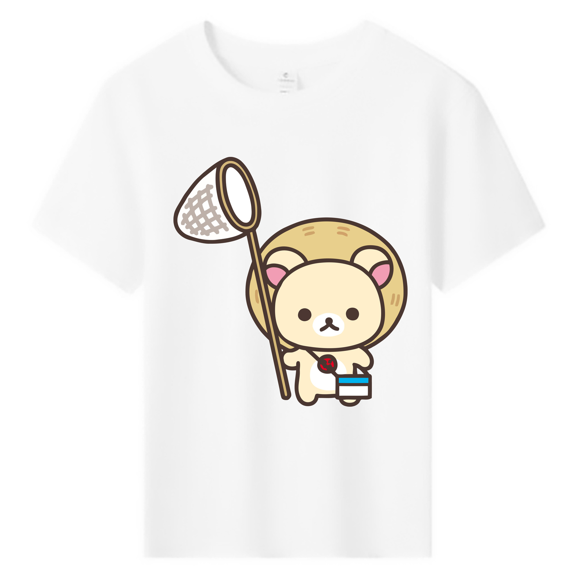 （画像用） リラックマ リラックマ キイロイトリ Rilakkuma Korilakkuma Kiiroitori 綿100％キッズTシャツ（フロントプリント）