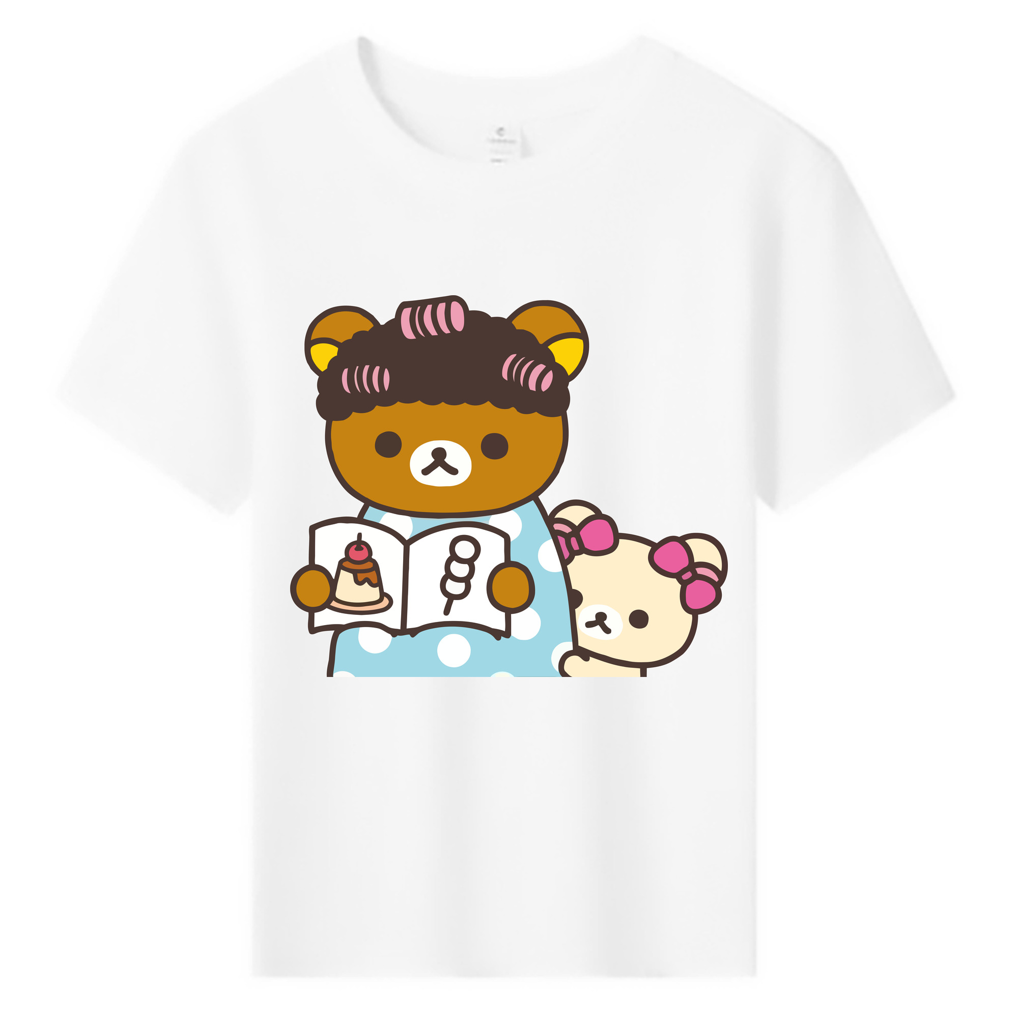 （画像用） リラックマ リラックマ キイロイトリ Rilakkuma Korilakkuma Kiiroitori 綿100％キッズTシャツ（フロントプリント）