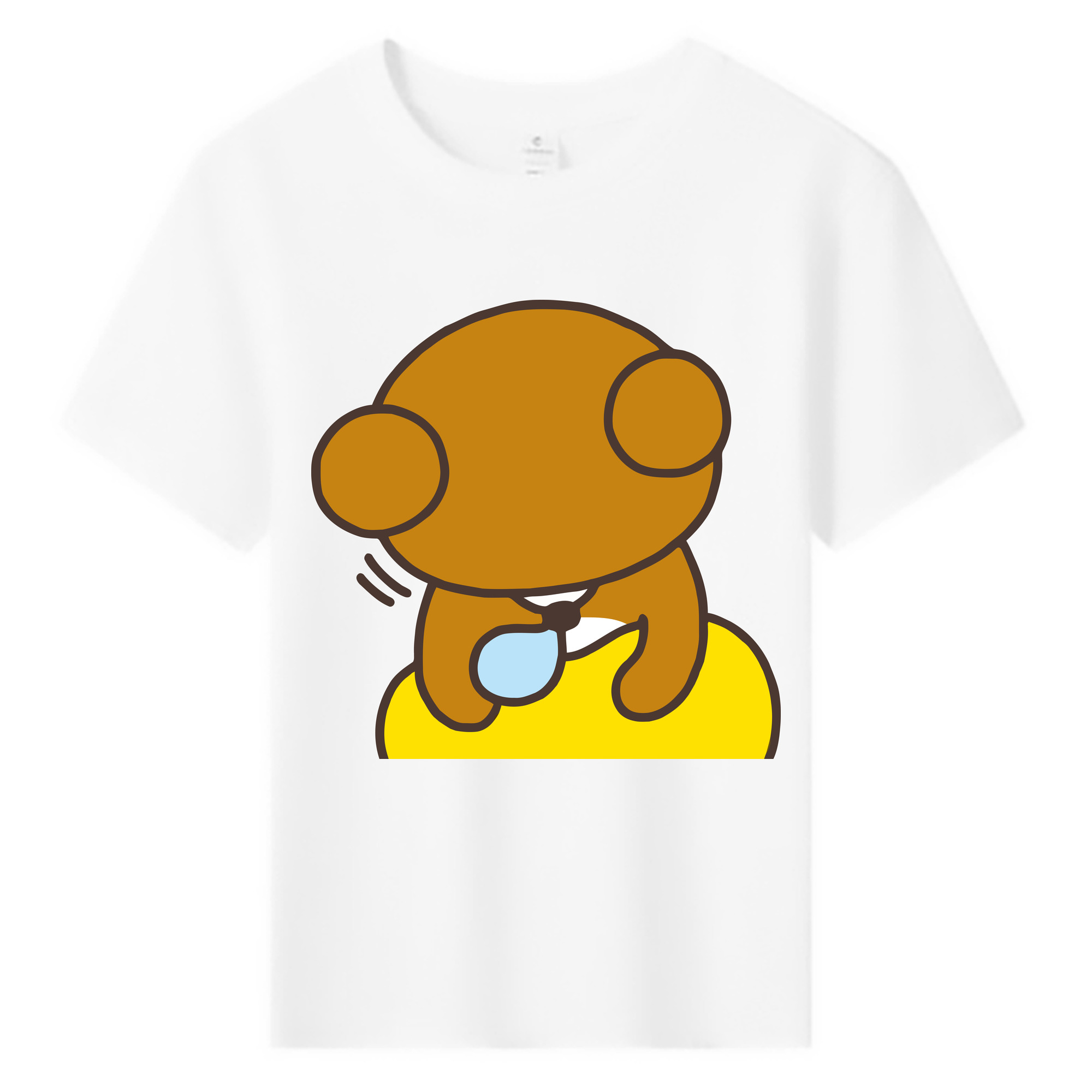 （画像用） リラックマ リラックマ キイロイトリ Rilakkuma Korilakkuma Kiiroitori 綿100％キッズTシャツ（フロントプリント）