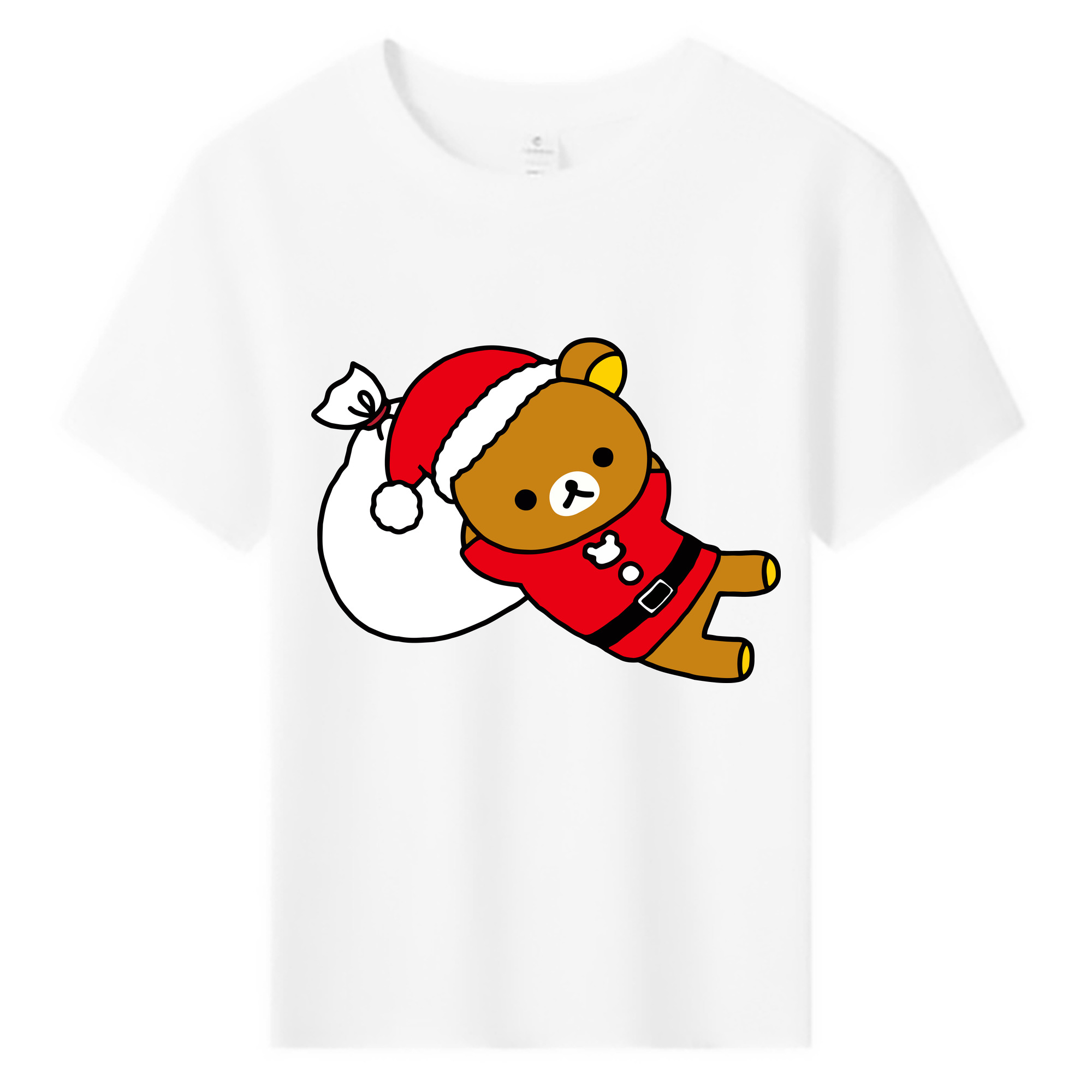 （画像用） リラックマ リラックマ キイロイトリ Rilakkuma Korilakkuma Kiiroitori 綿100％キッズTシャツ（フロントプリント）