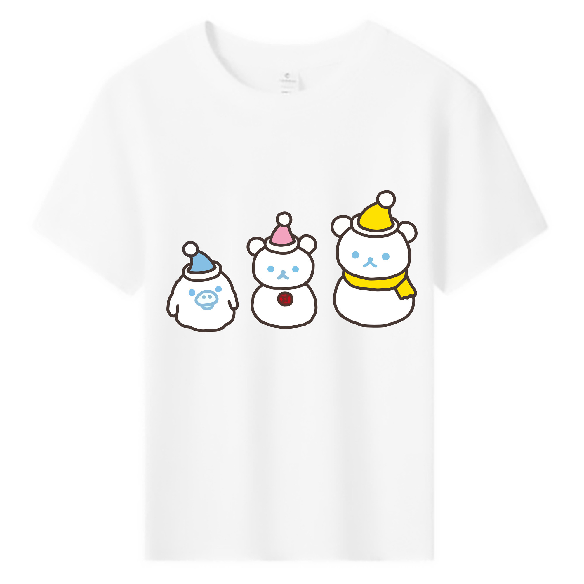 （画像用） リラックマ リラックマ キイロイトリ Rilakkuma Korilakkuma Kiiroitori 綿100％キッズTシャツ（フロントプリント）