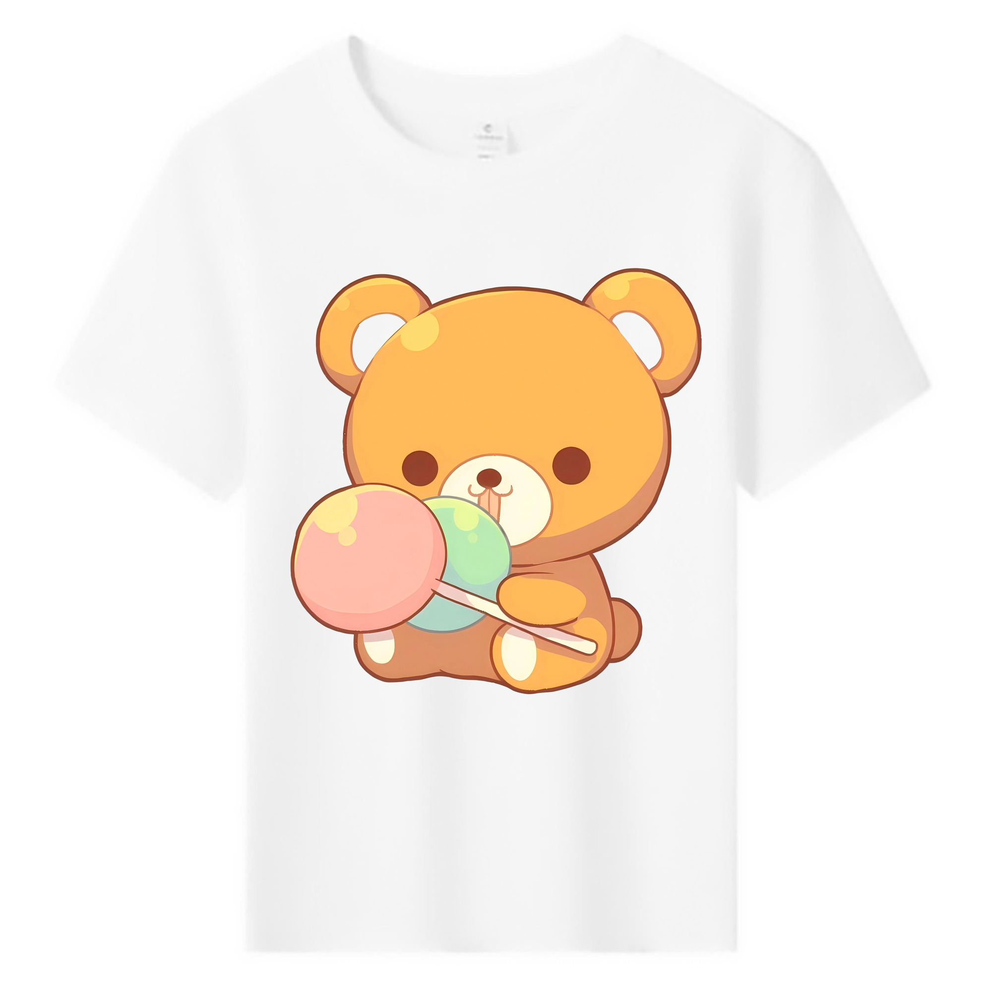 （画像用） リラックマ リラックマ キイロイトリ Rilakkuma Korilakkuma Kiiroitori 綿100％キッズTシャツ（フロントプリント）