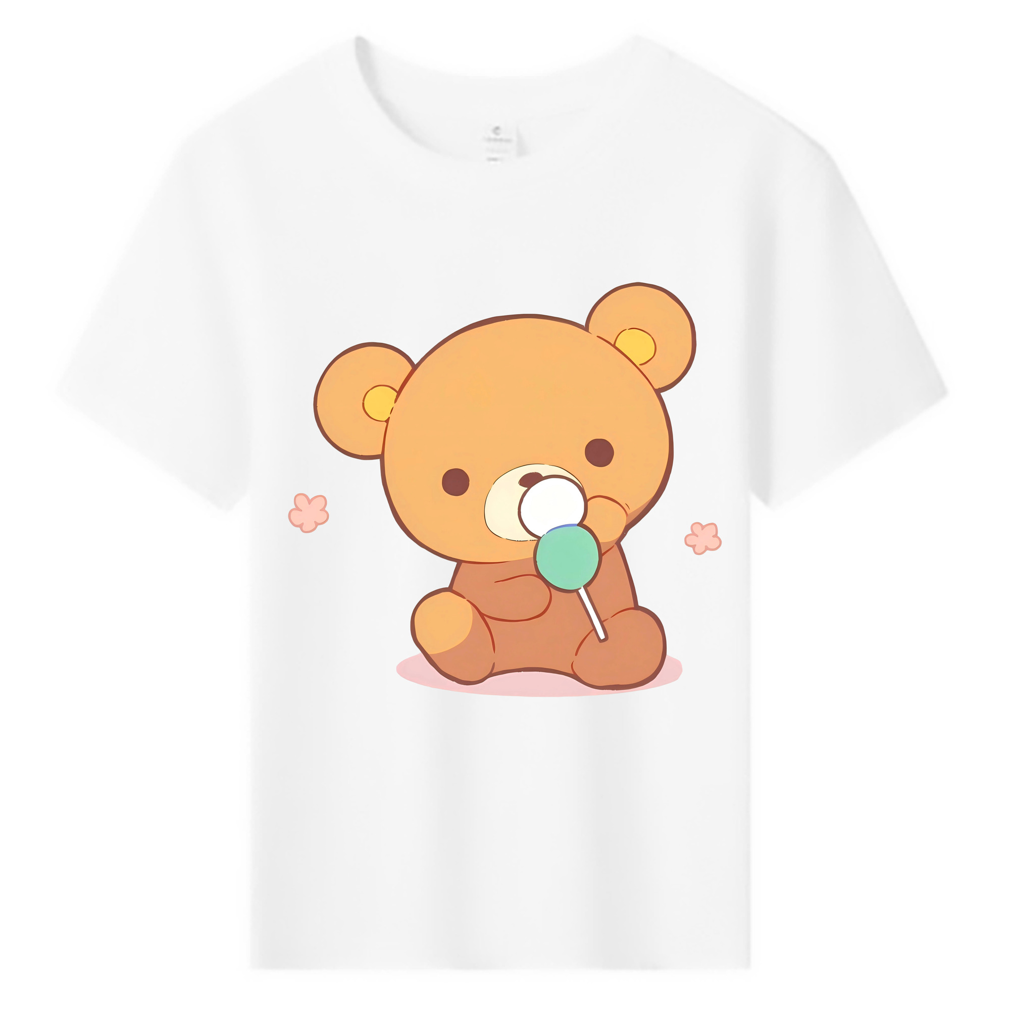 （画像用） リラックマ リラックマ キイロイトリ Rilakkuma Korilakkuma Kiiroitori 綿100％キッズTシャツ（フロントプリント）